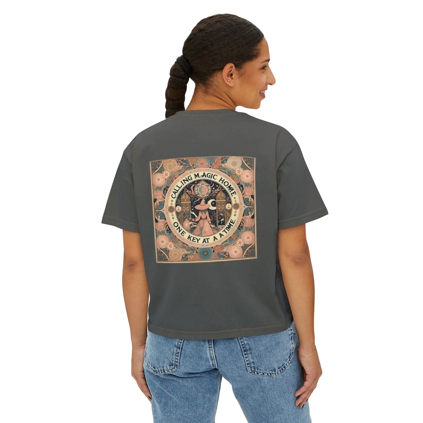 Calling Magic Coven Boxy Tee Printify