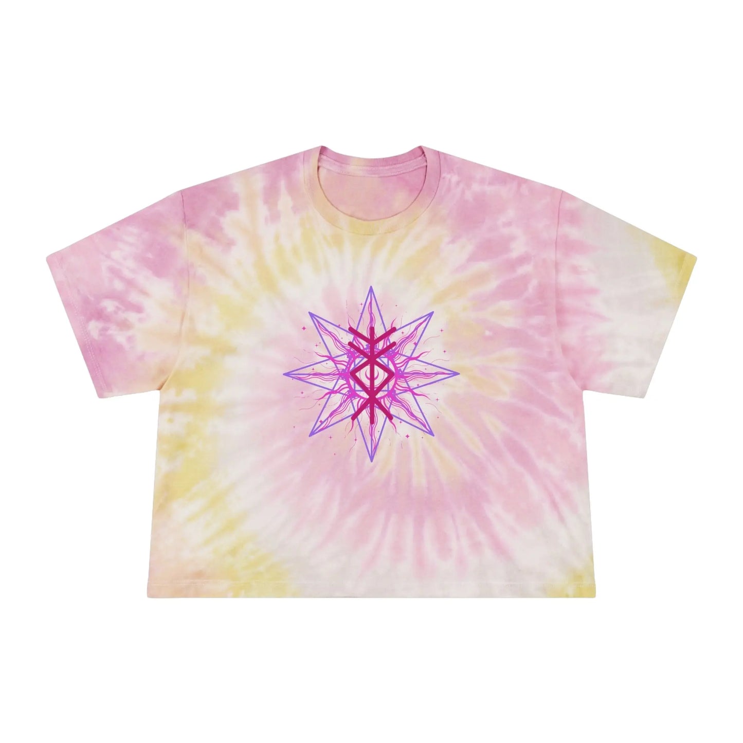 Divine Inheritance Tie-Dye Crop Tee Printify