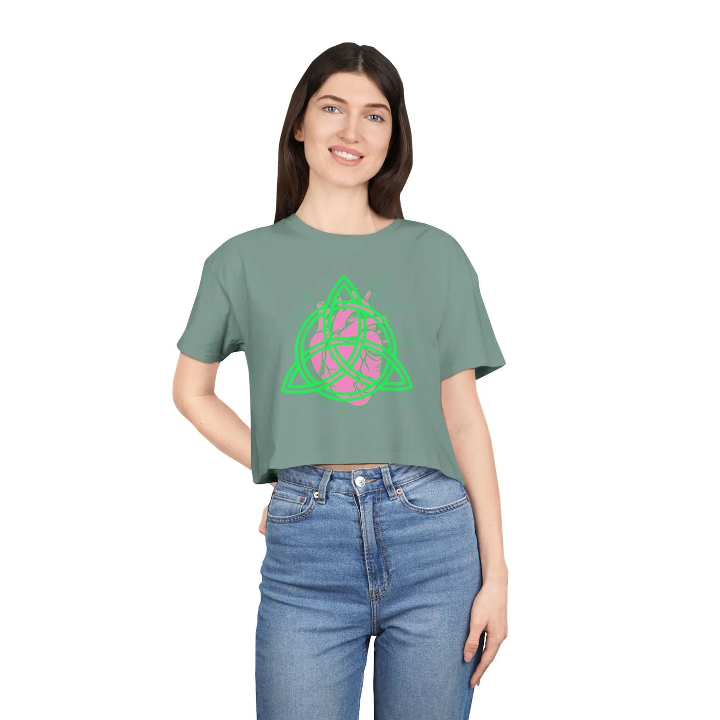 Eternal Bloom Crop Tee Printify