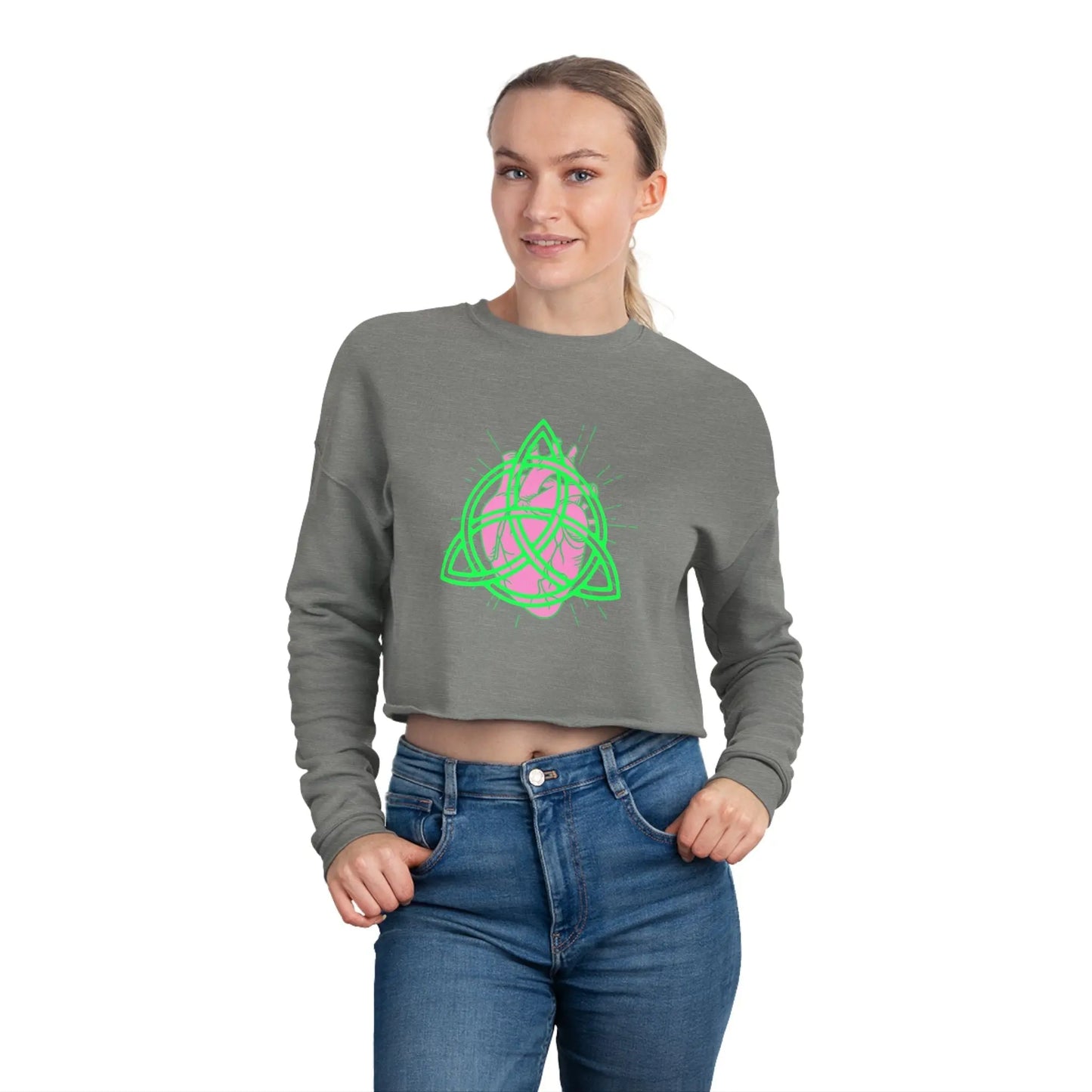 Eternal Bloom Cropped Sweatshirt - Witchy Things