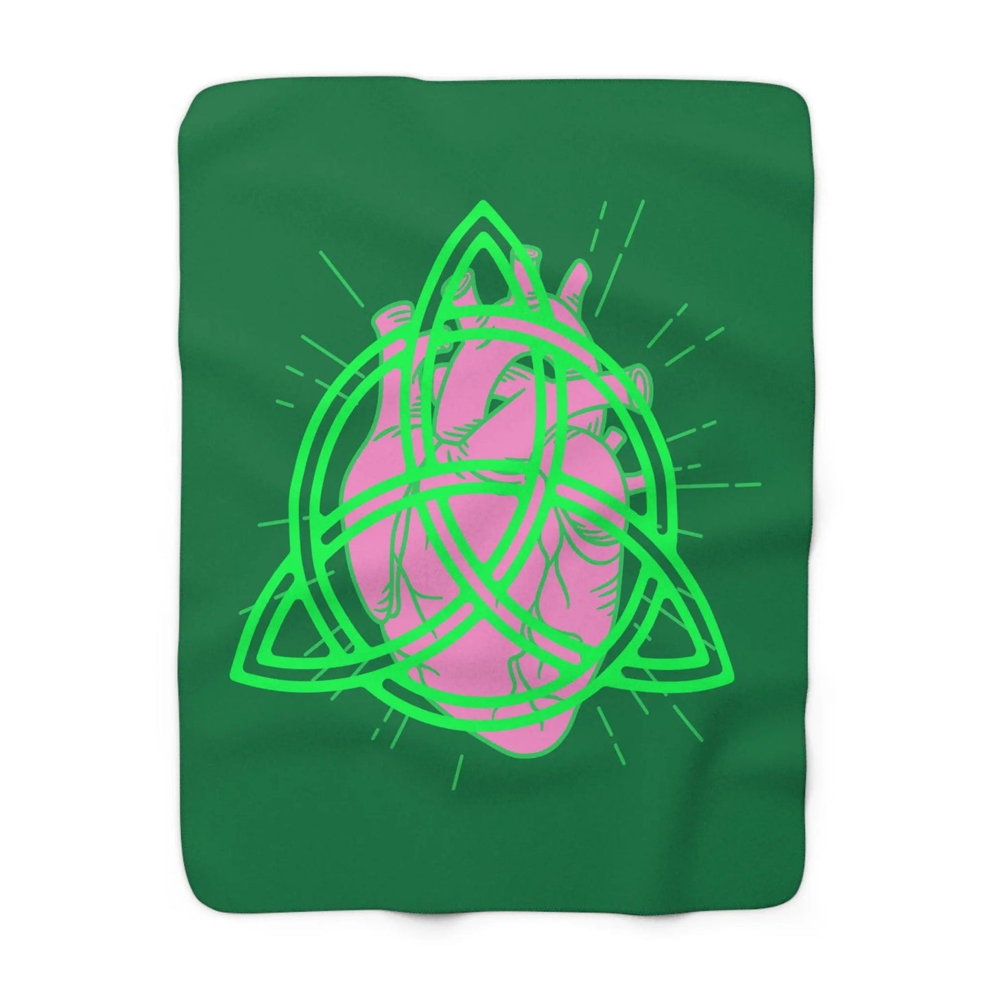Eternal Bloom Sherpa Fleece Blanket - Witchy Things
