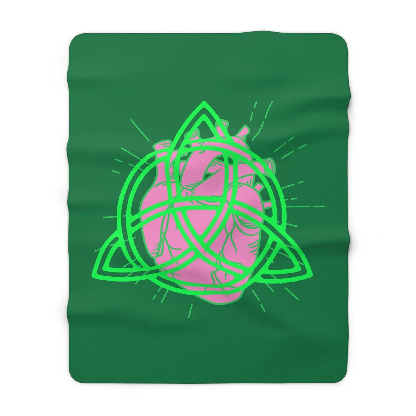Eternal Bloom Sherpa Fleece Blanket - Witchy Things