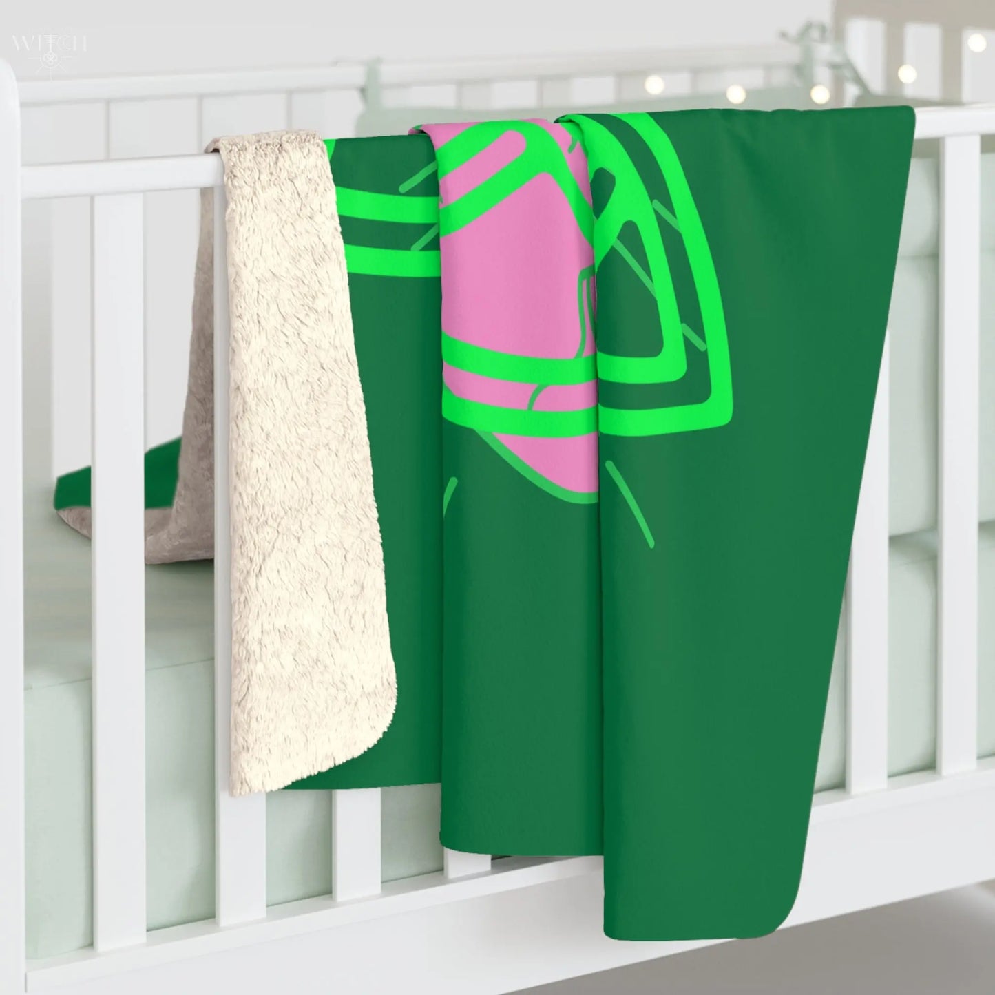 Eternal Bloom Sherpa Fleece Blanket - Witchy Things