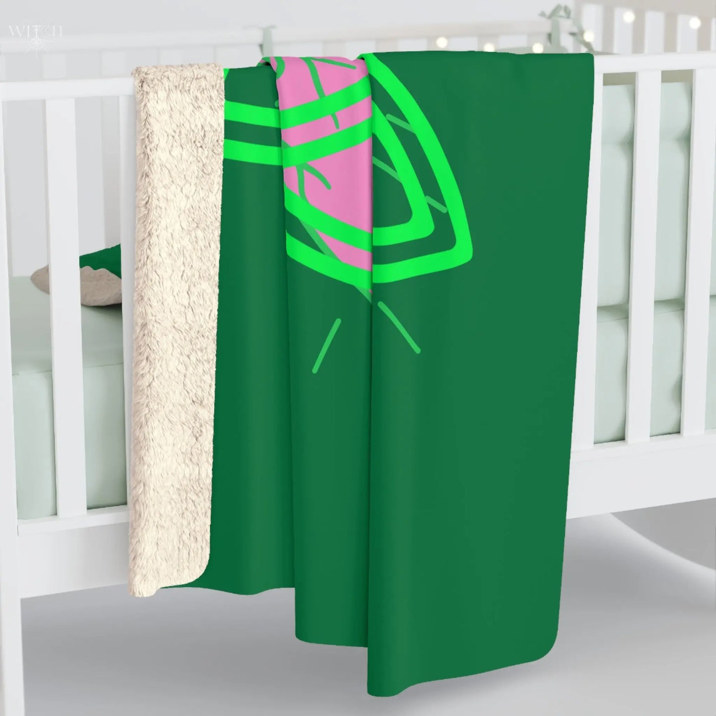Eternal Bloom Sherpa Fleece Blanket - Witchy Things