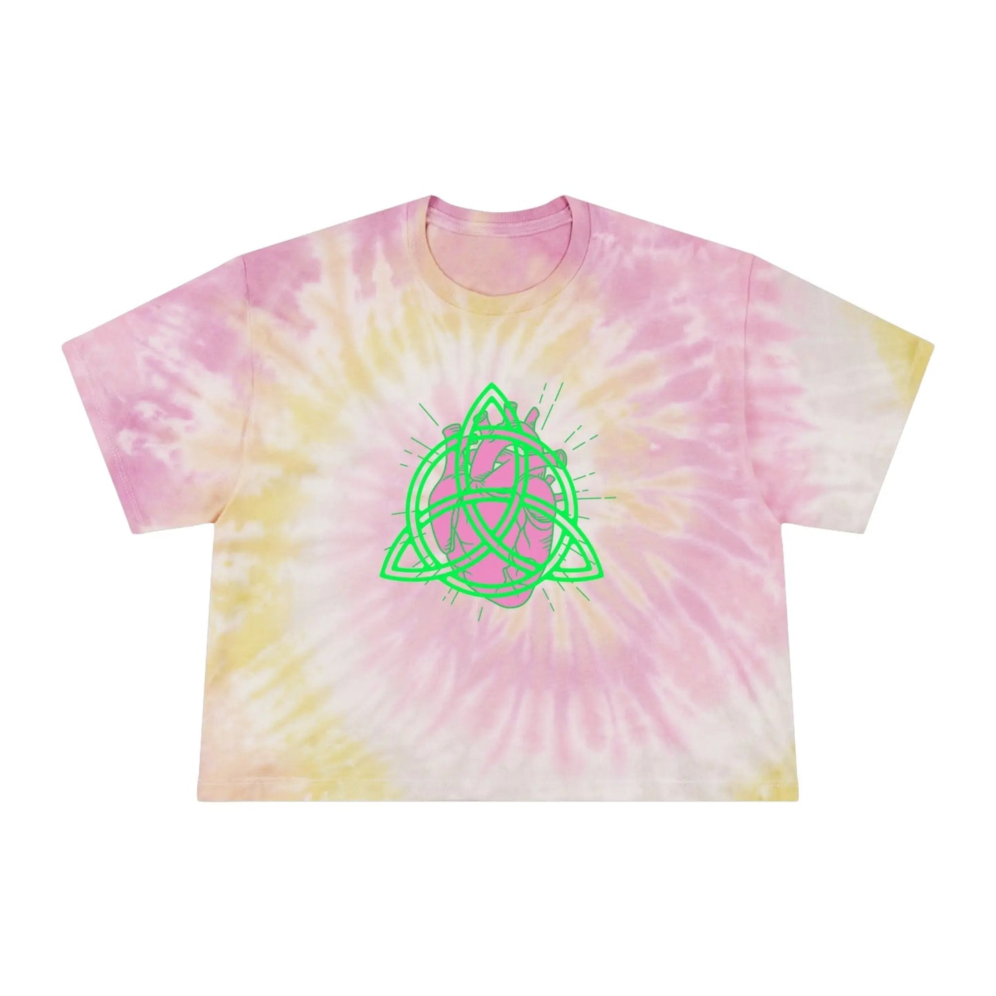 Eternal Bloom Tie-Dye Crop Tee Printify