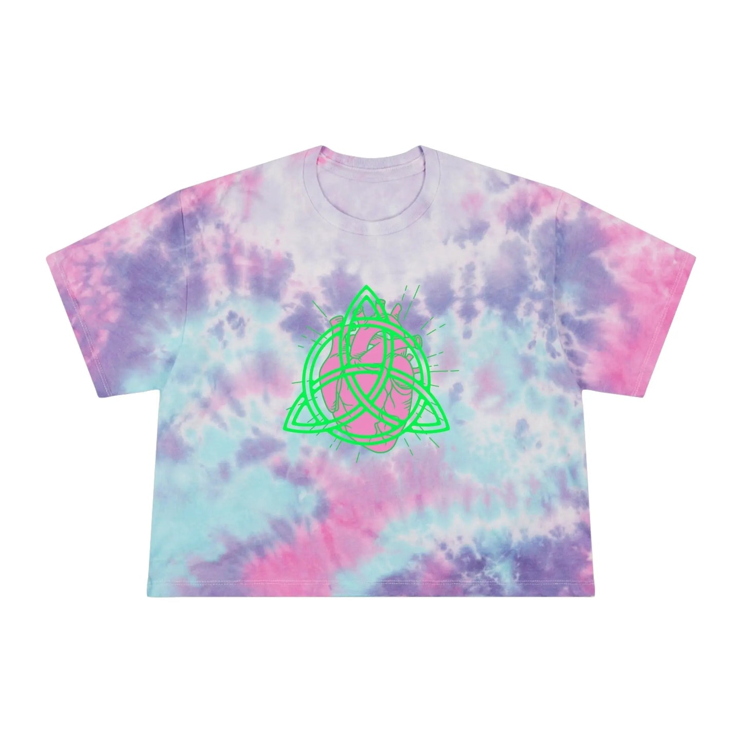 Eternal Bloom Tie-Dye Crop Tee Printify