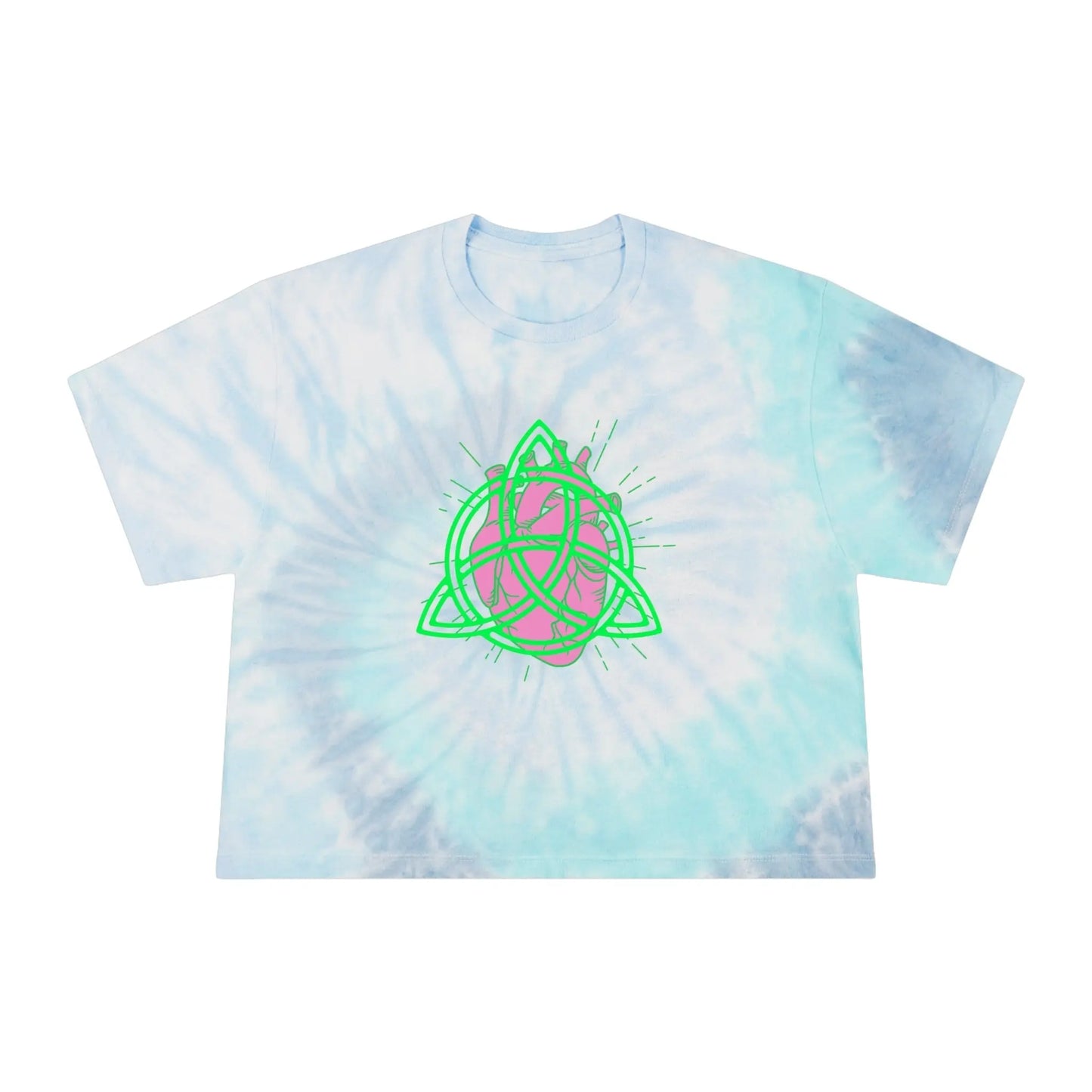 Eternal Bloom Tie-Dye Crop Tee Printify