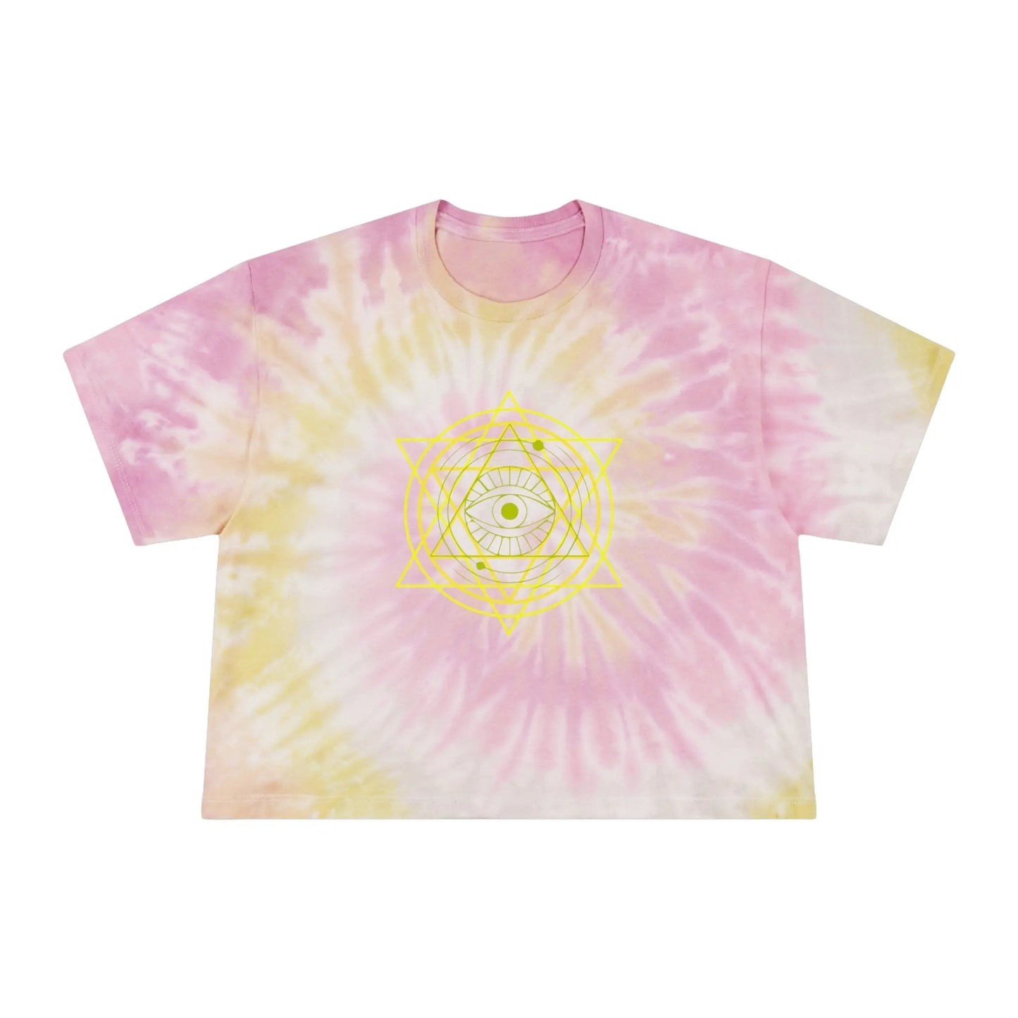 Inner Star Tie-Dye Crop Tee Printify