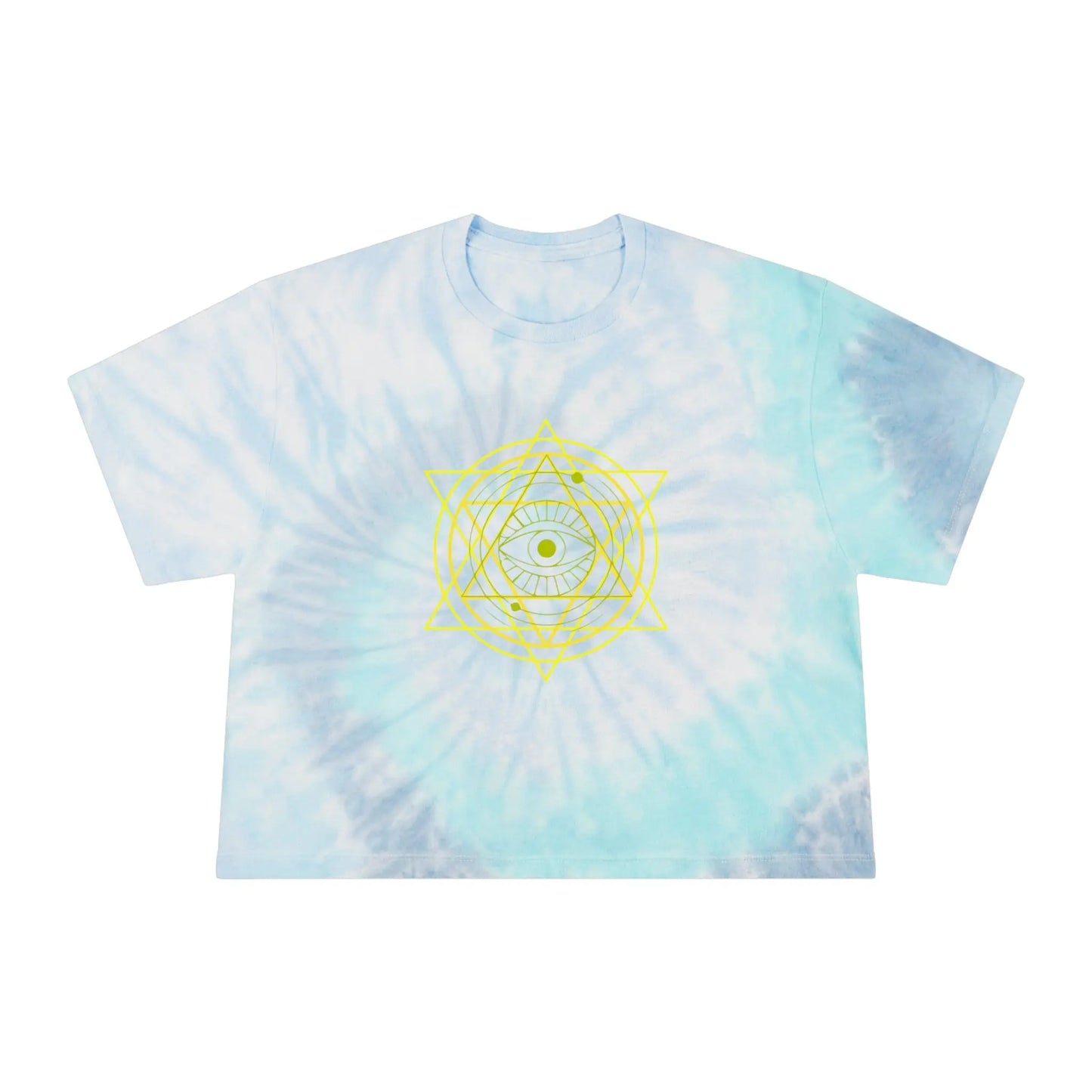 Inner Star Tie-Dye Crop Tee Printify