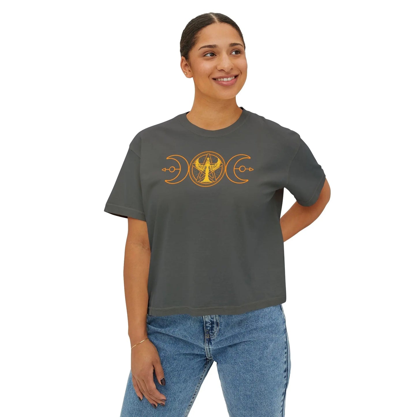 Lunar Flow Boxy Tee Printify