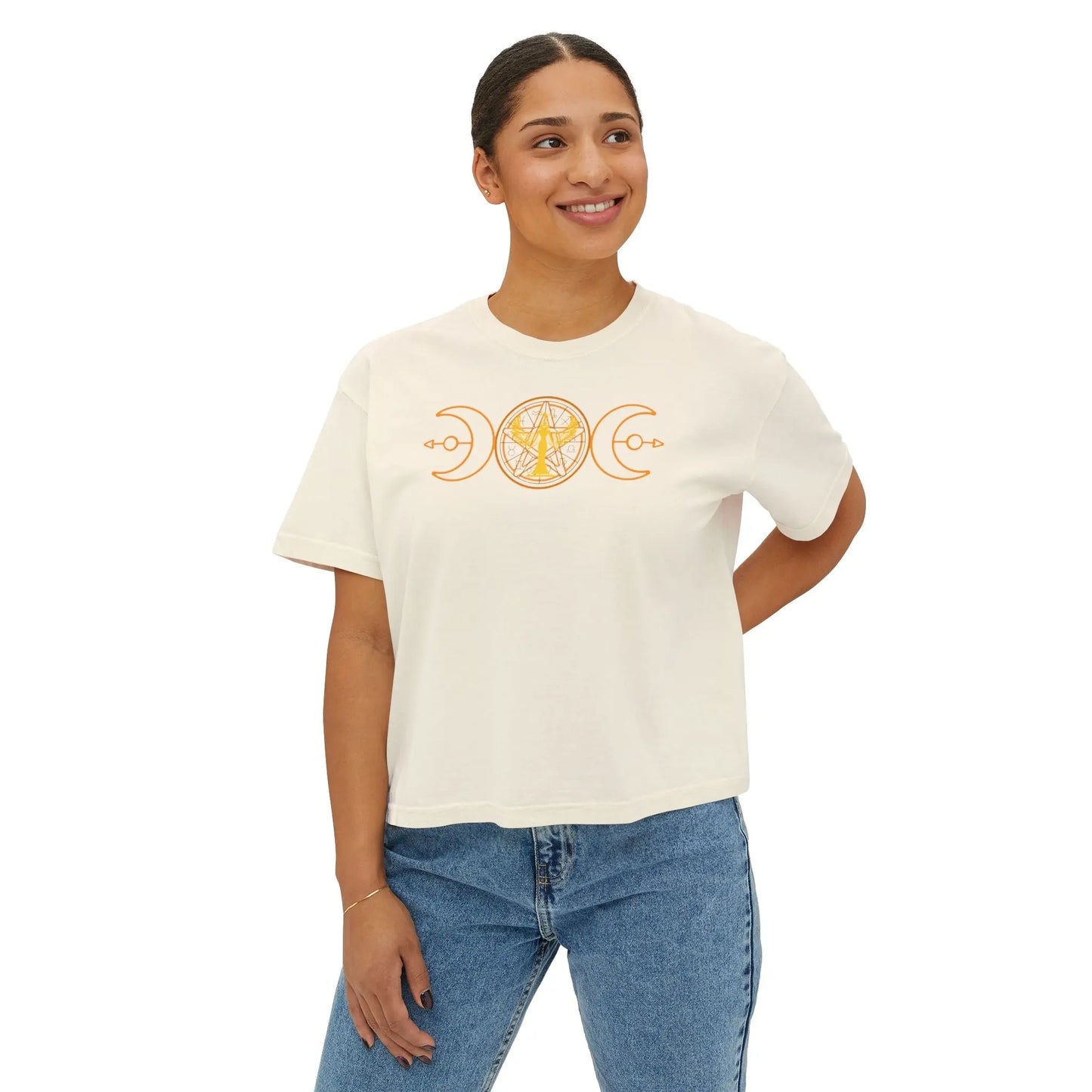 Lunar Flow Boxy Tee Printify