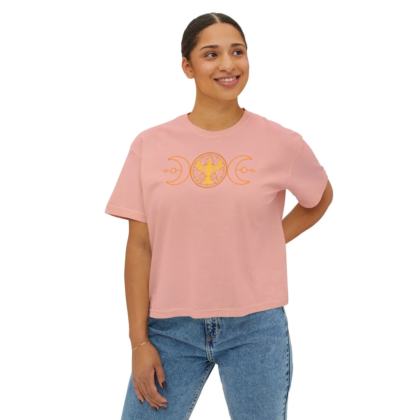 Lunar Flow Boxy Tee Printify