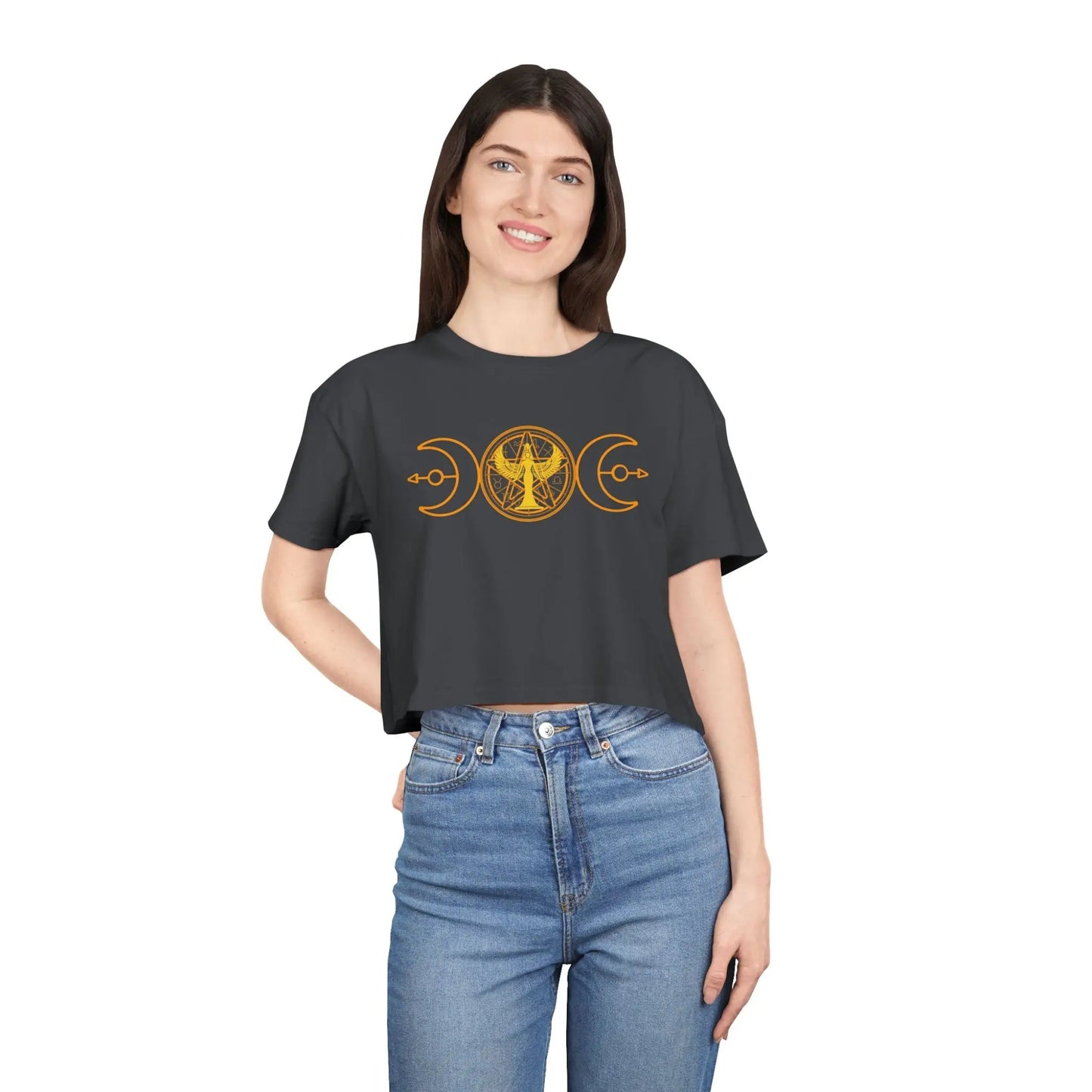 Lunar Flow Crop Tee Printify