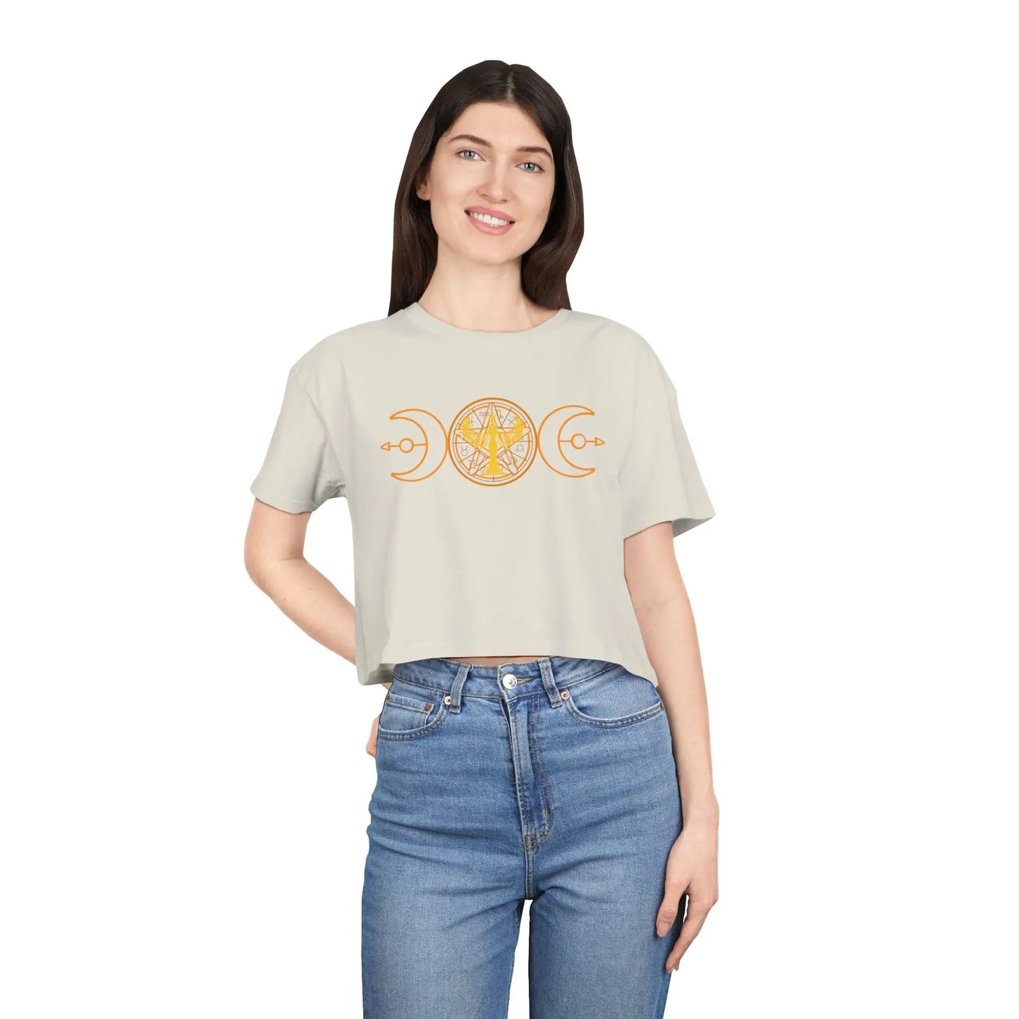 Lunar Flow Crop Tee Printify