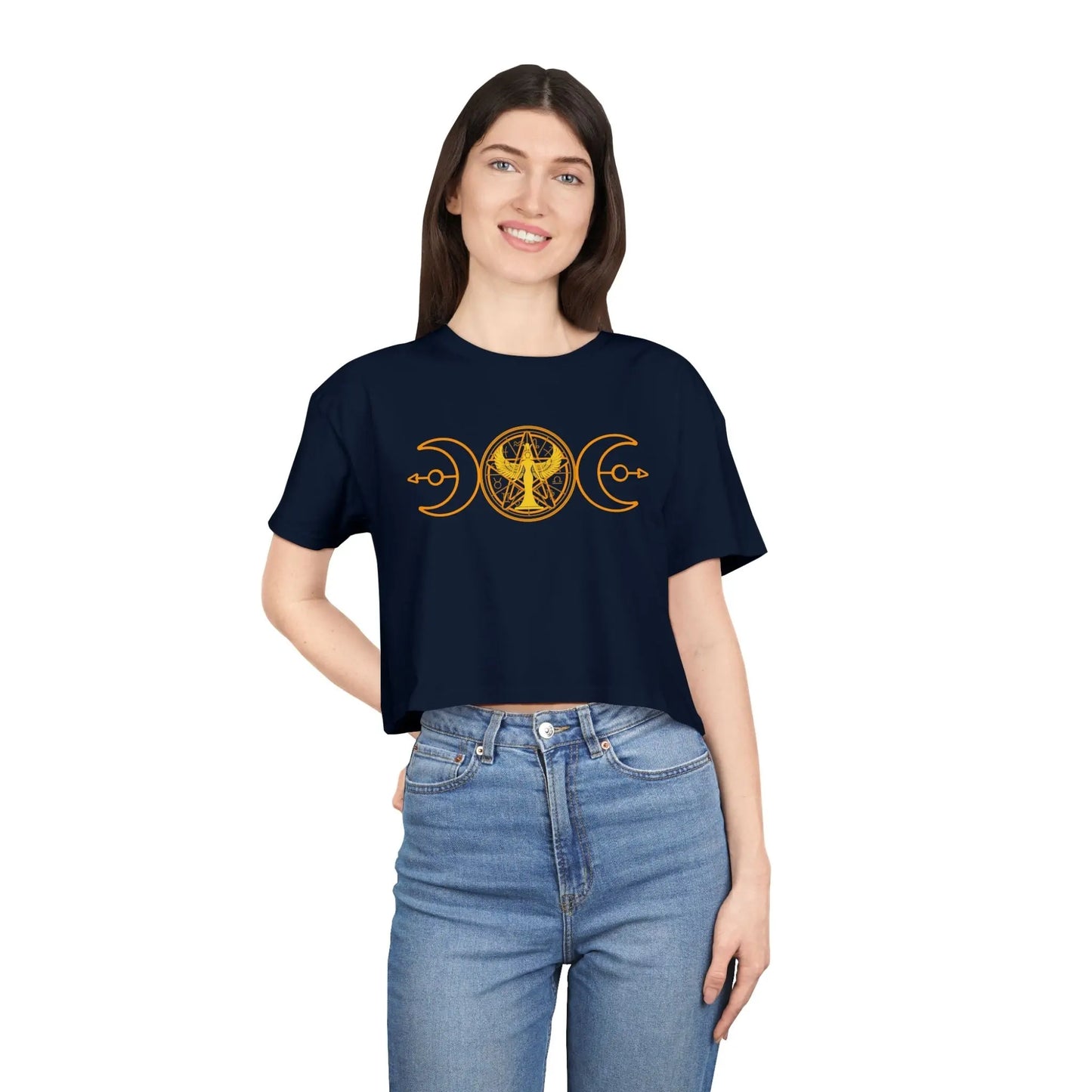 Lunar Flow Crop Tee Printify