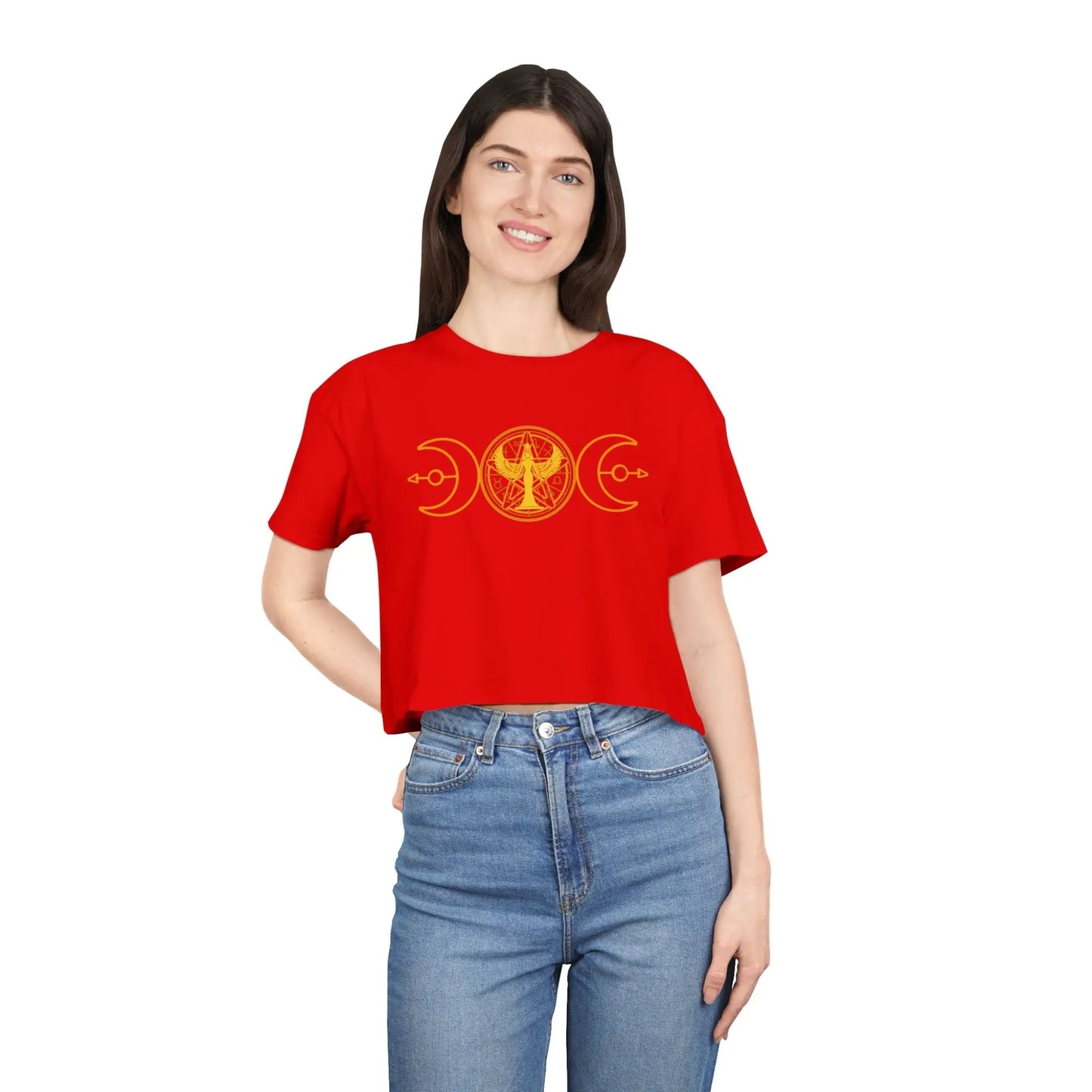 Lunar Flow Crop Tee Printify