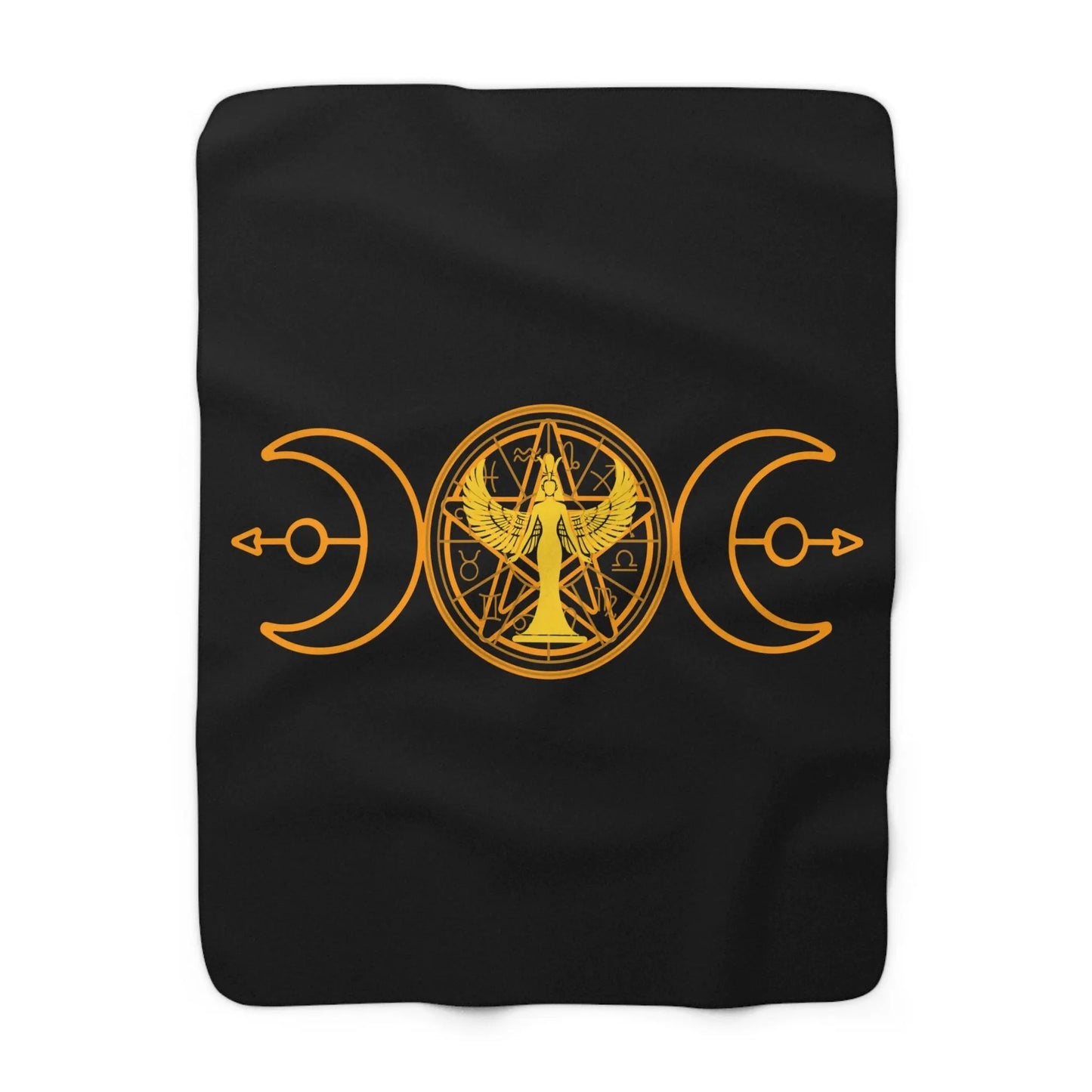 Lunar Flow Sherpa Fleece Blanket - Witchy Things