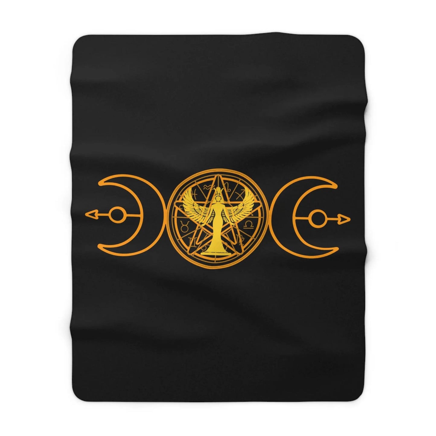 Lunar Flow Sherpa Fleece Blanket - Witchy Things