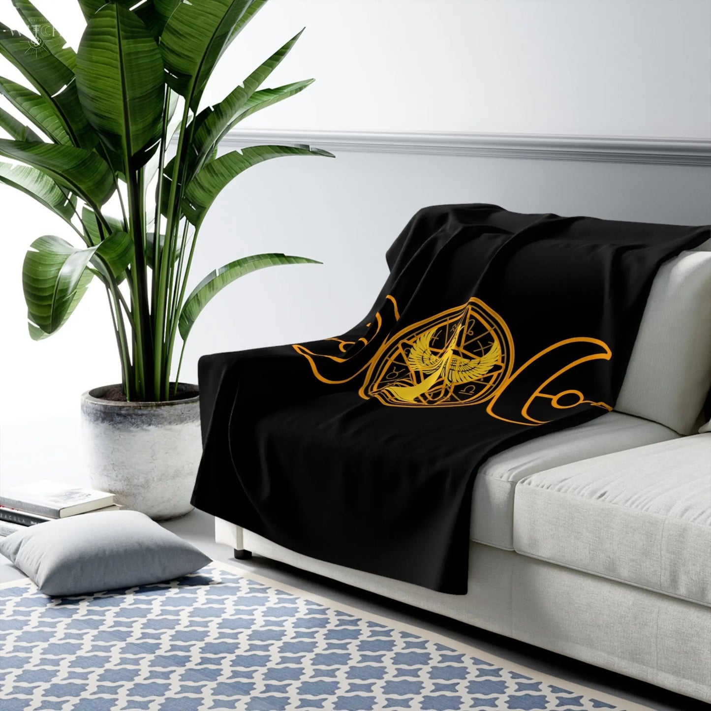 Lunar Flow Sherpa Fleece Blanket - Witchy Things