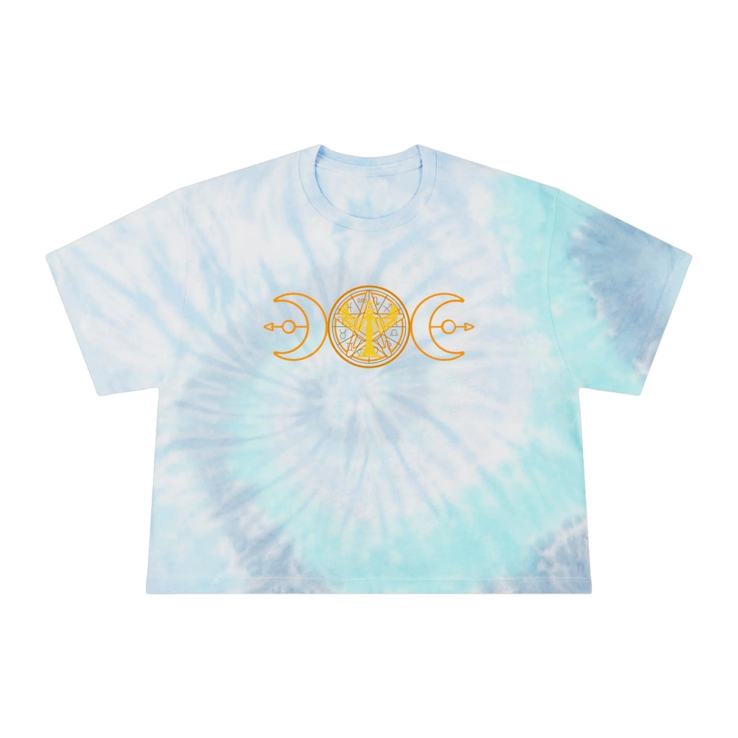 Lunar Flow Tie-Dye Crop Tee Printify