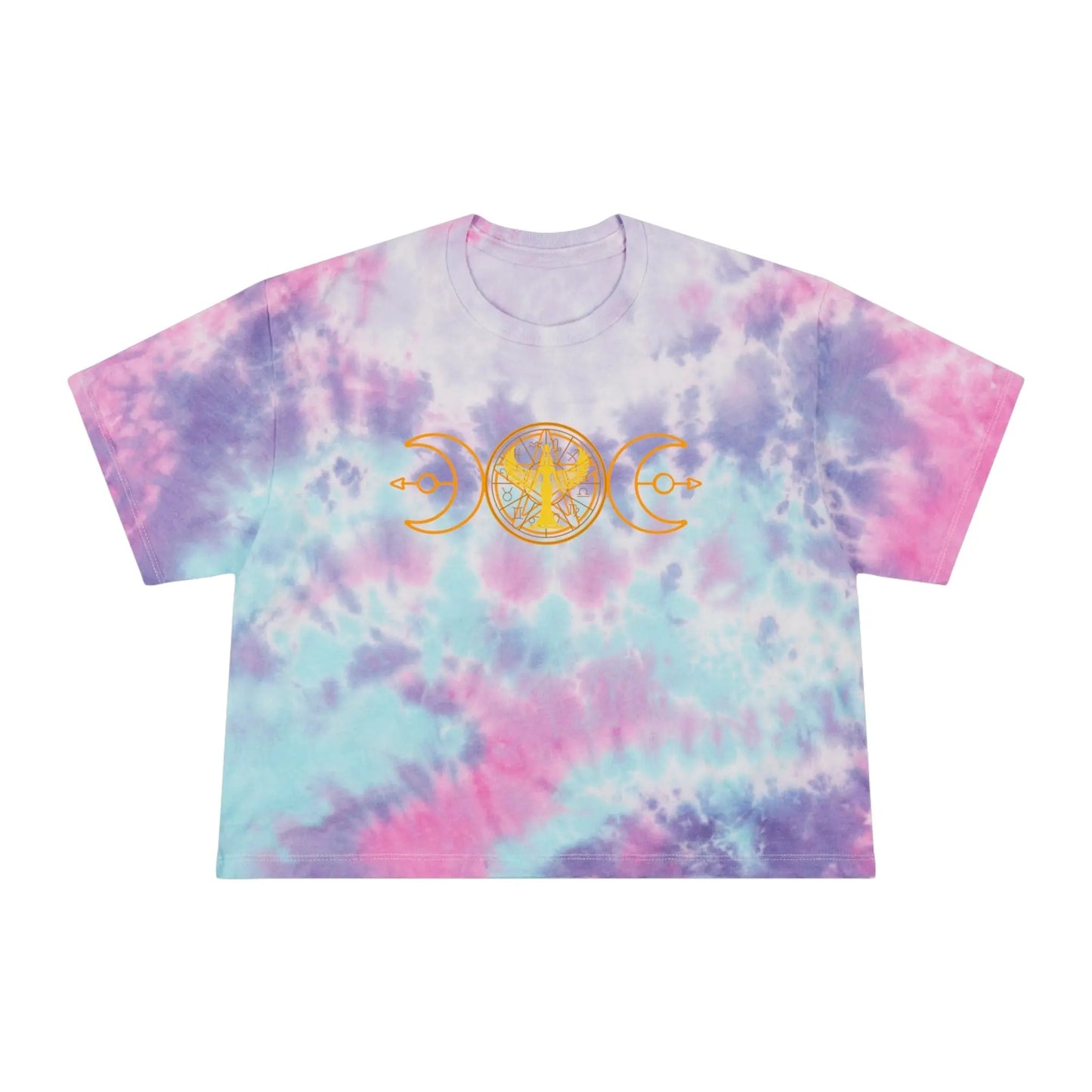 Lunar Flow Tie-Dye Crop Tee Printify