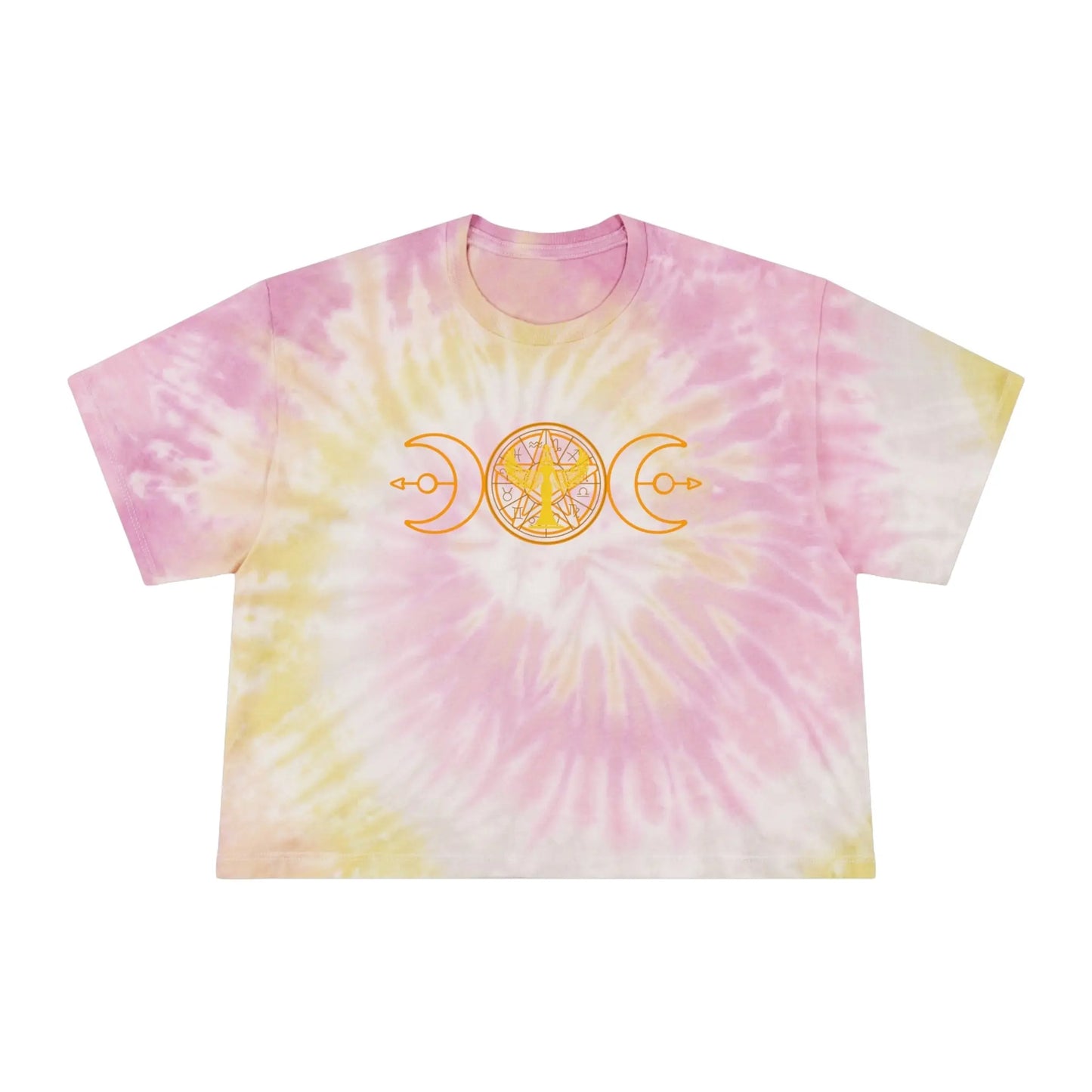 Lunar Flow Tie-Dye Crop Tee Printify