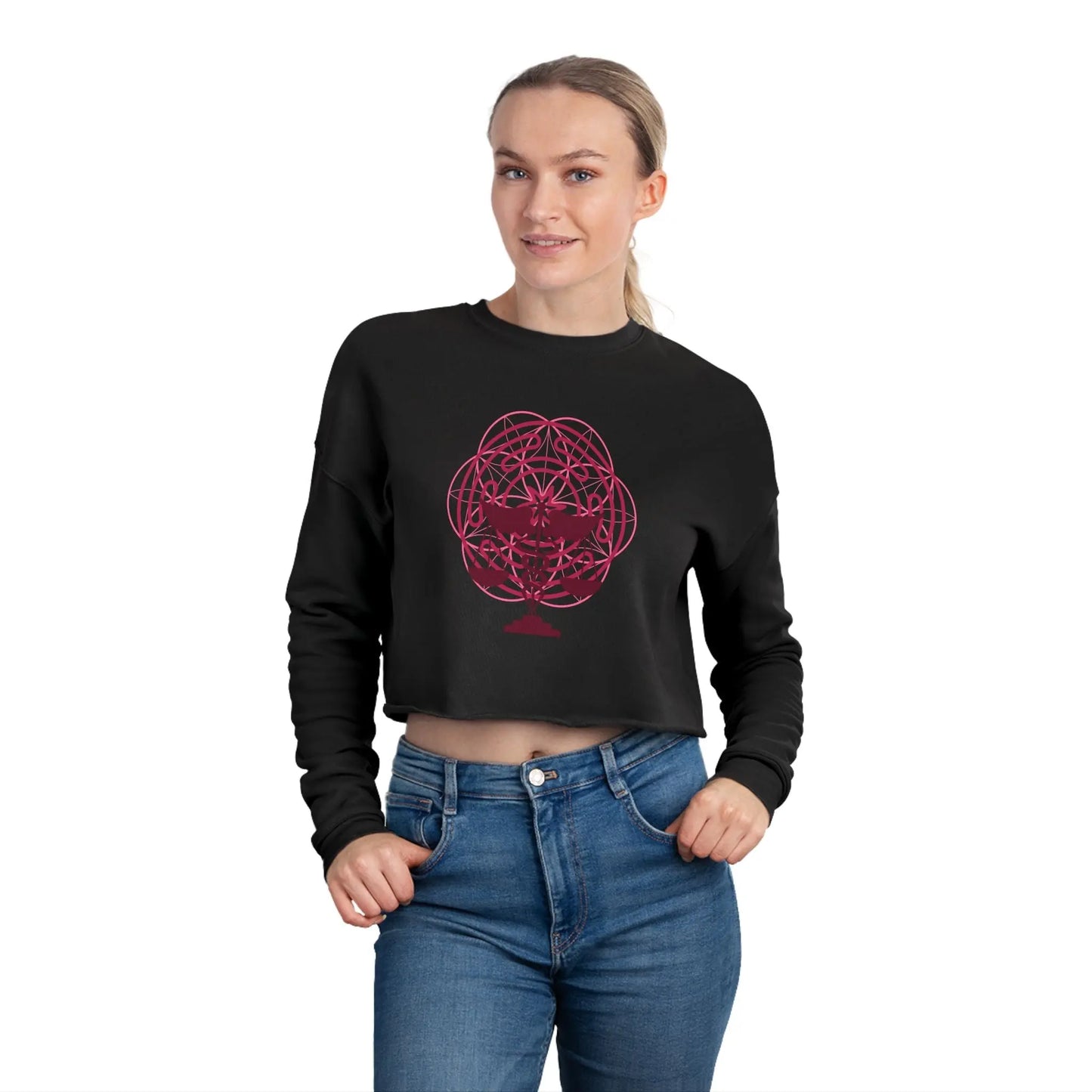 Mother Shadow Cropped Sweatshirt - Witchy Things
