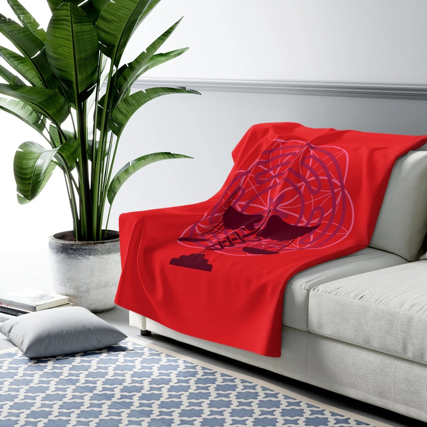 Mother Shadow Sherpa Fleece Blanket - Witchy Things