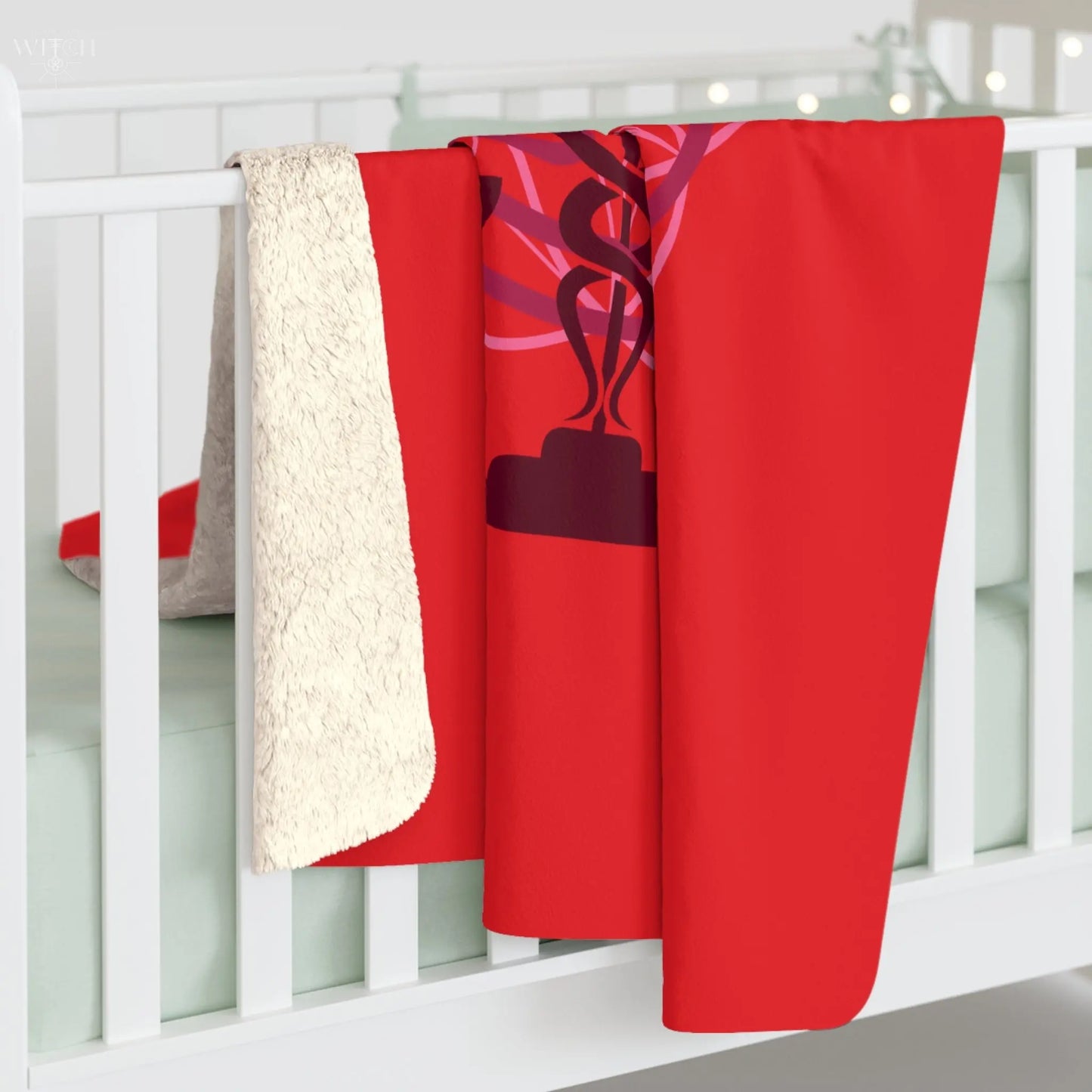 Mother Shadow Sherpa Fleece Blanket - Witchy Things