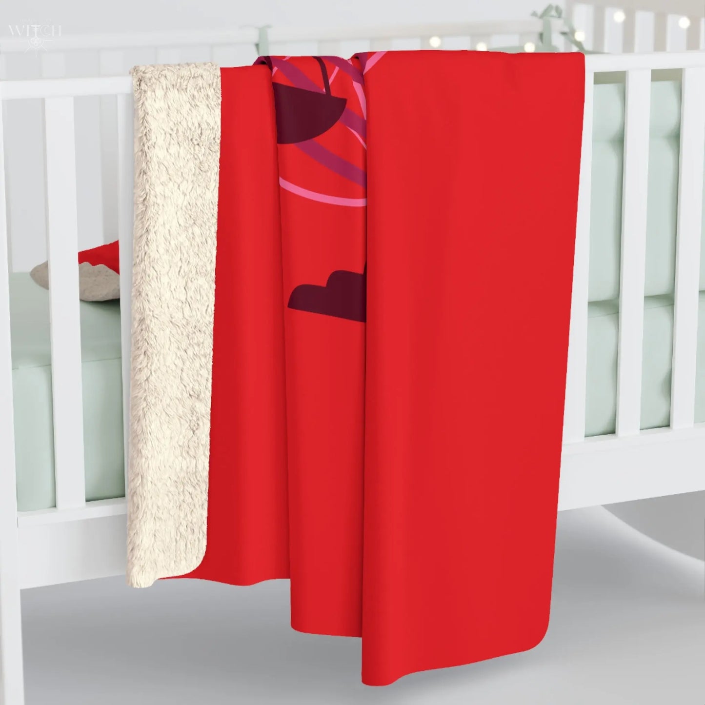 Mother Shadow Sherpa Fleece Blanket - Witchy Things