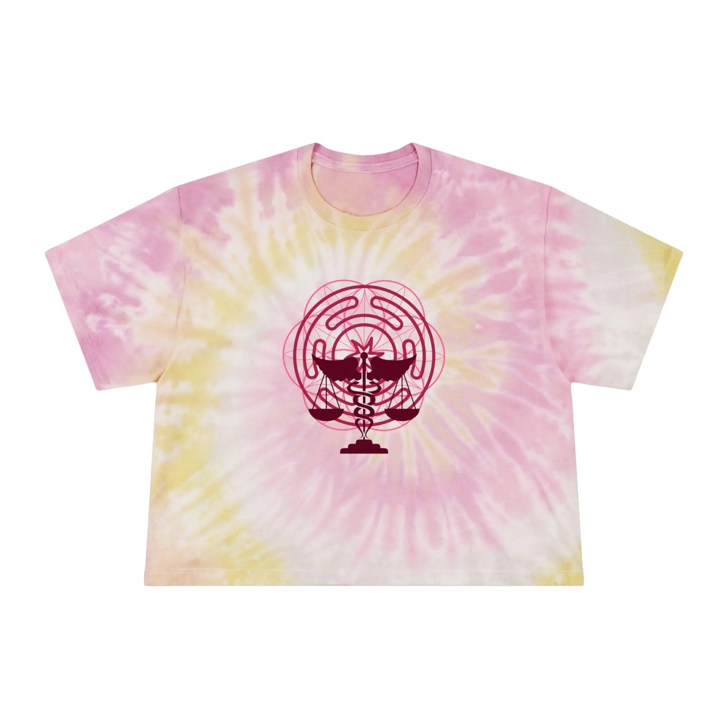 Mother Shadow Tie-Dye Crop Tee Printify