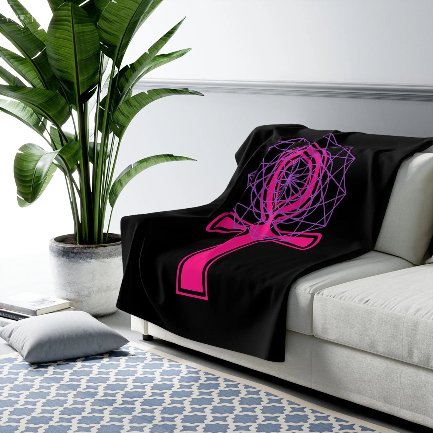 Sacred Sight Sherpa Fleece Blanket - Witchy Things
