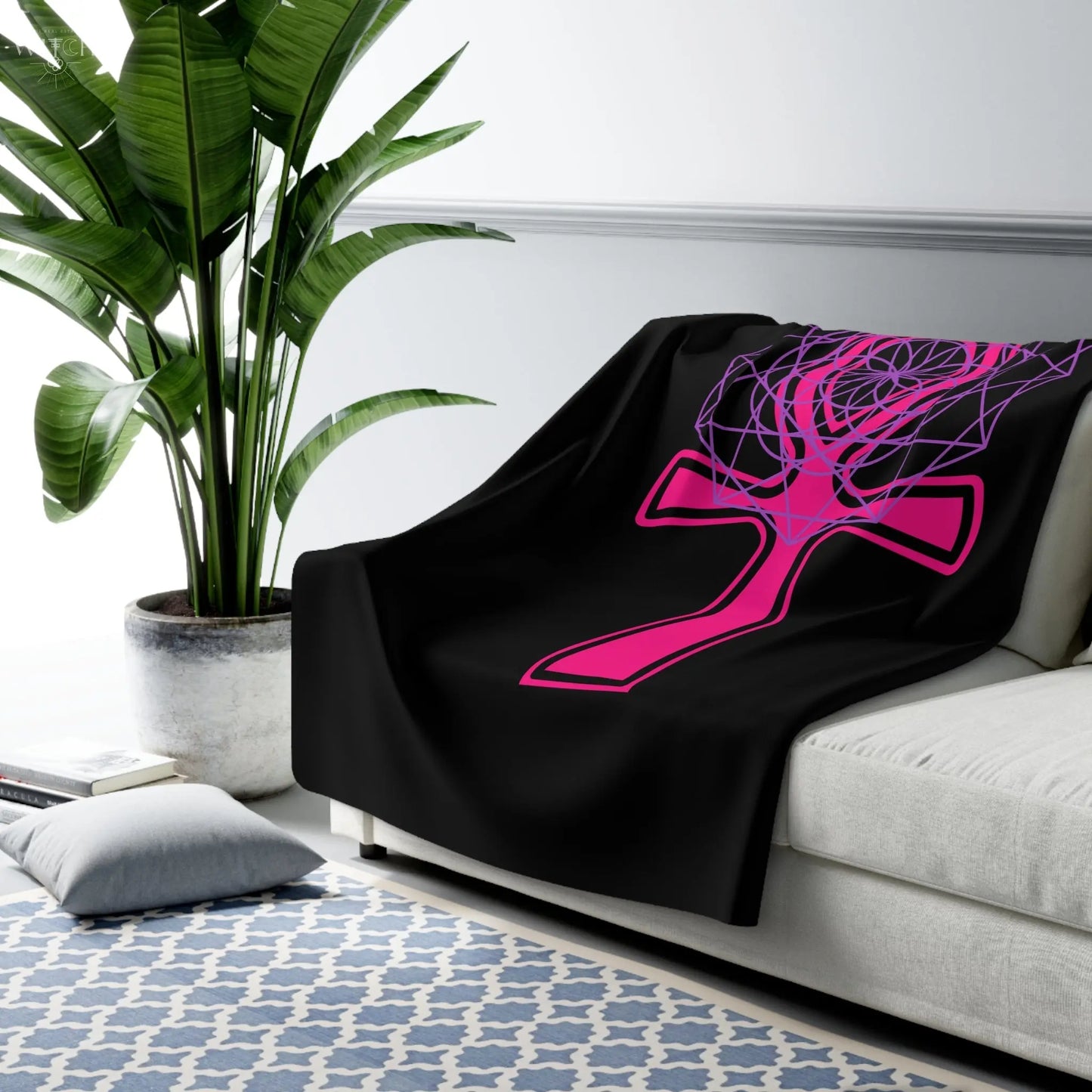 Sacred Sight Sherpa Fleece Blanket - Witchy Things