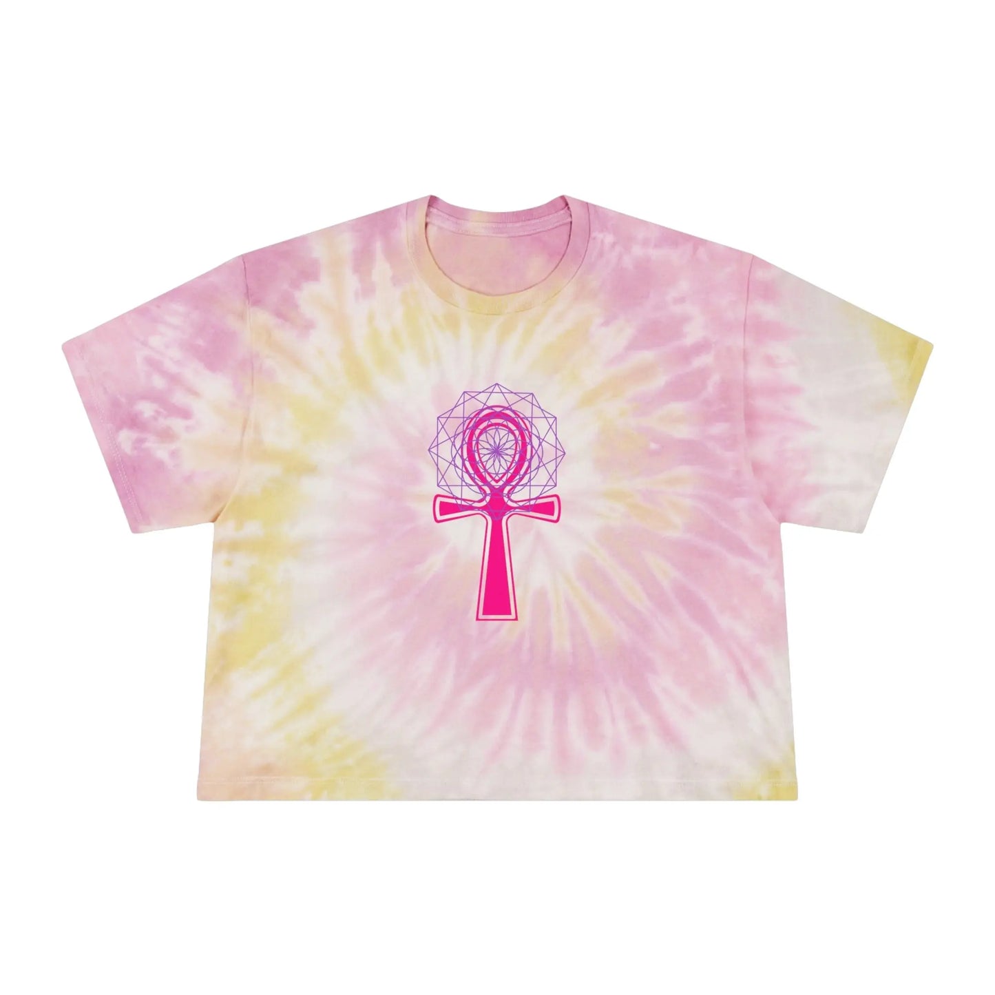 Sacred Sight Tie-Dye Crop Tee Printify