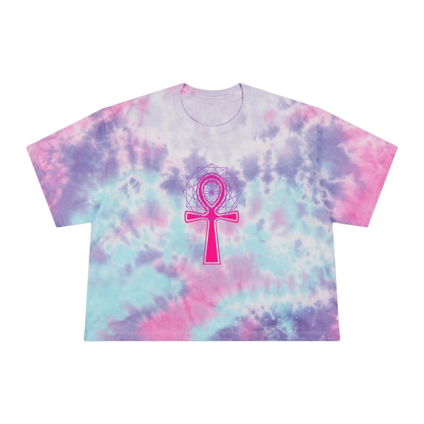 Sacred Sight Tie-Dye Crop Tee Printify