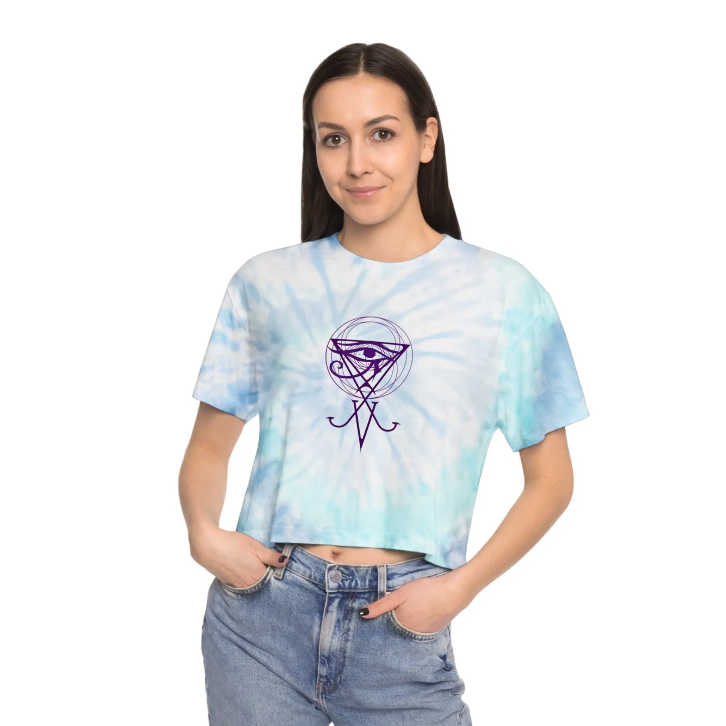 Veil Lifter Tie-Dye Crop Tee Printify