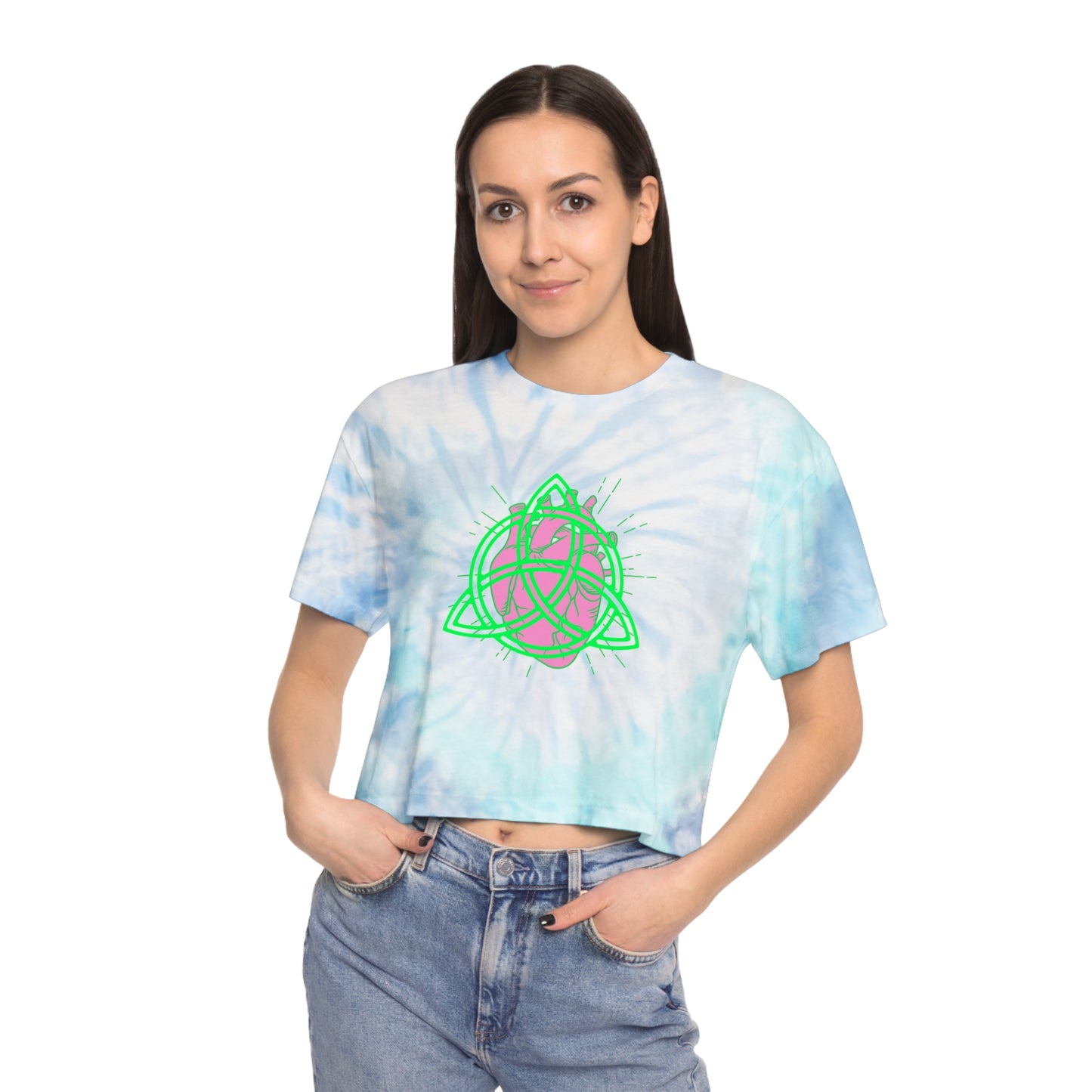 Eternal Bloom Tie-Dye Crop Tee