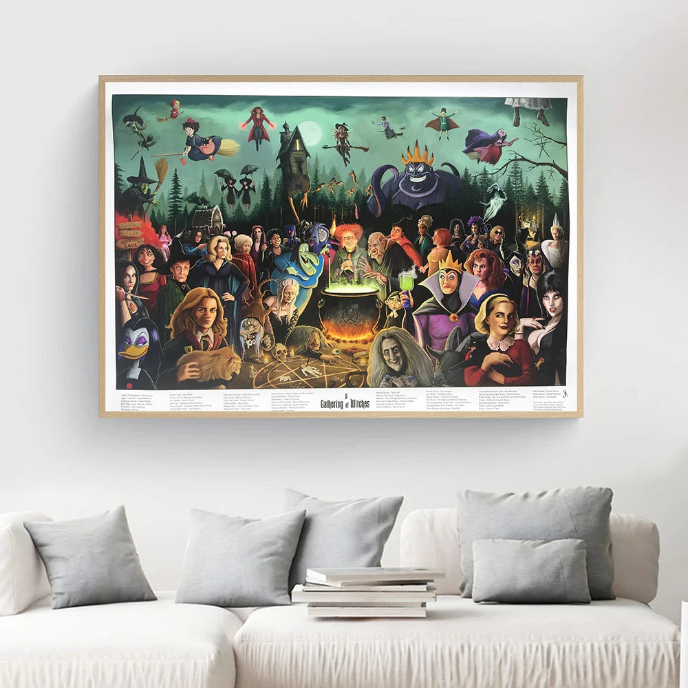 Witches Party Canvas Art Print