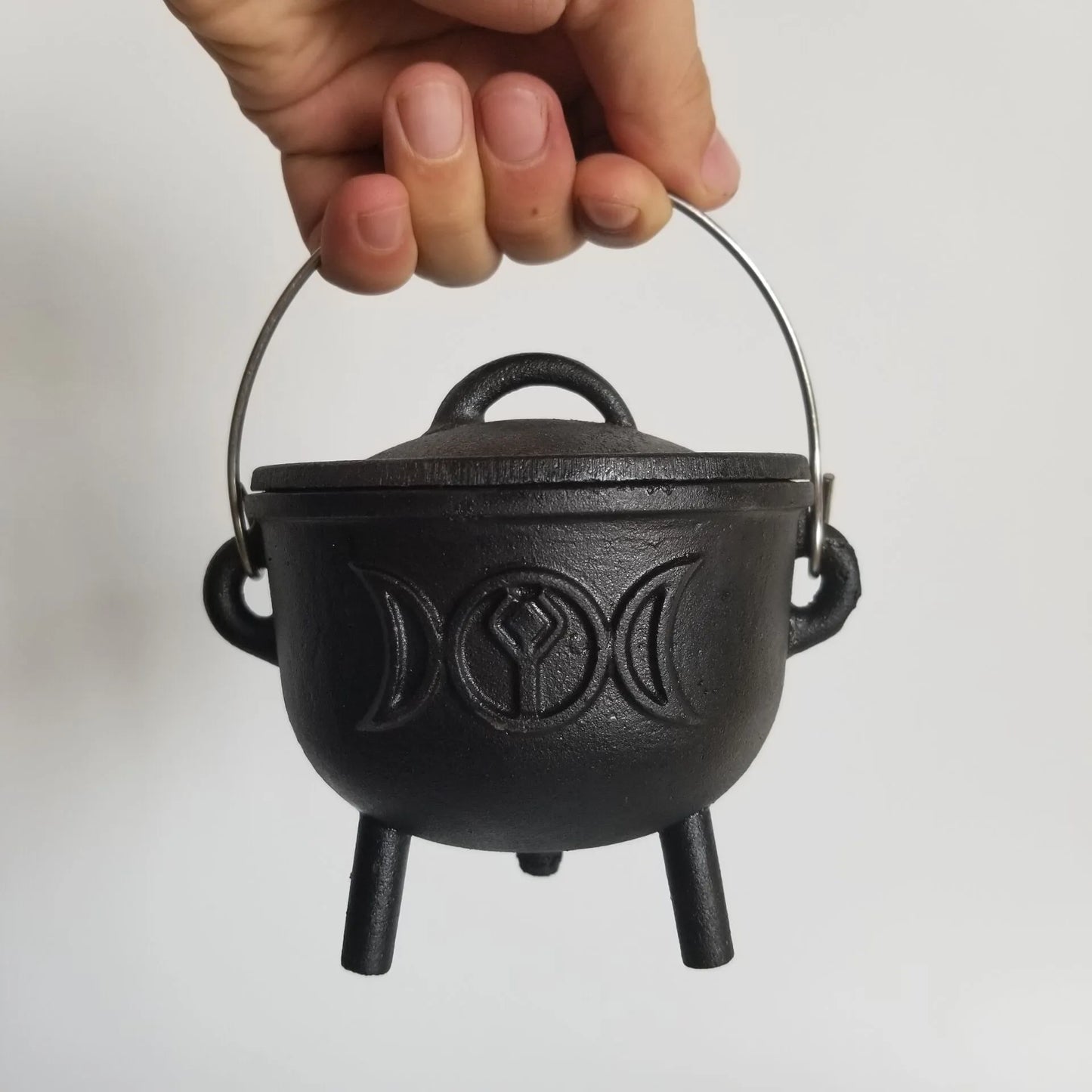 Mini Cast Iron Cauldron – Triple Moon Magick