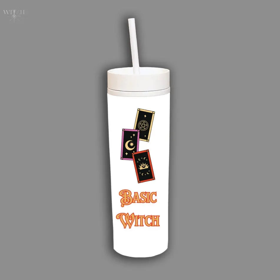 Basic Witch Skinny White Tumbler Quadra Marketplace
