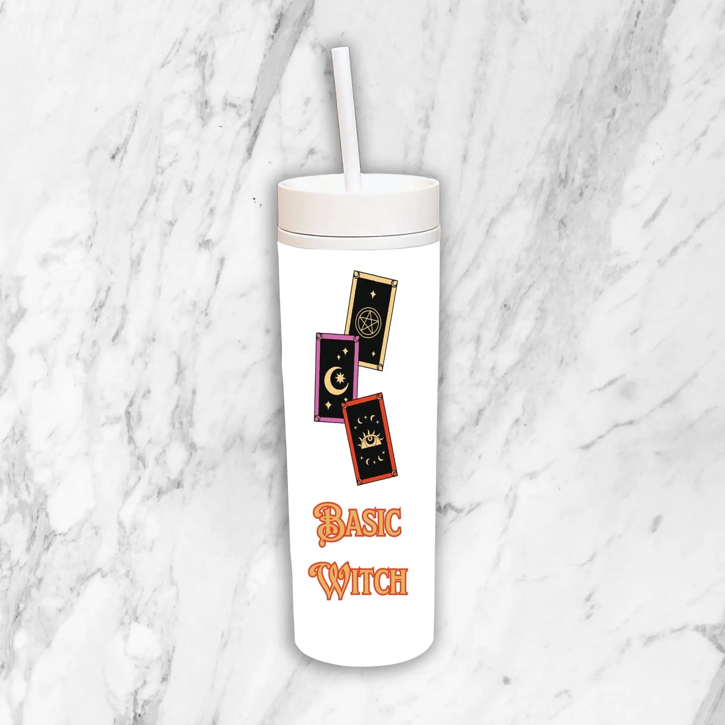 Basic Witch Skinny White Tumbler Quadra Marketplace