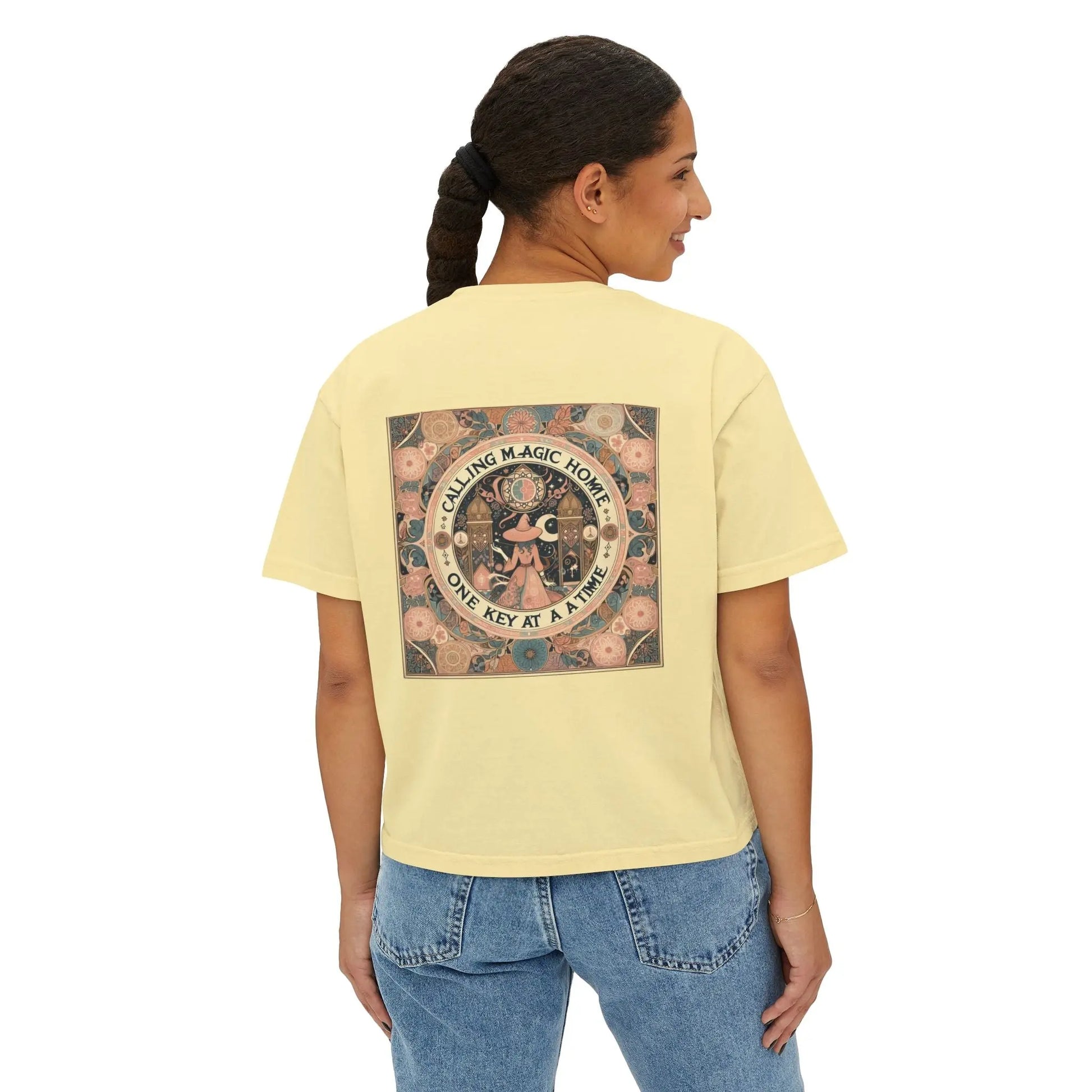 Calling Magic Coven Boxy Tee Printify