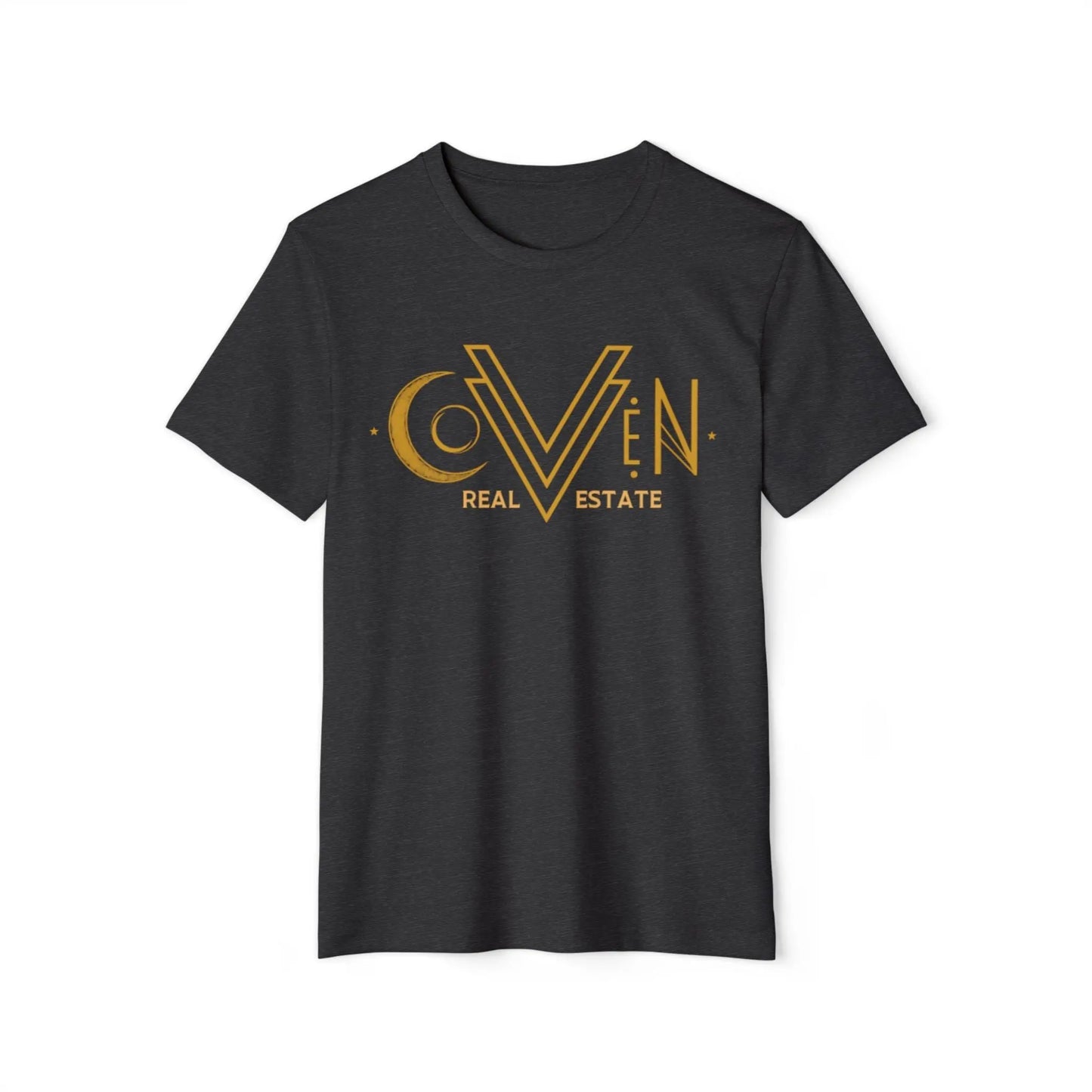 Coven Real Estate T-Shirt — Retro Moon Logo Tee Printify