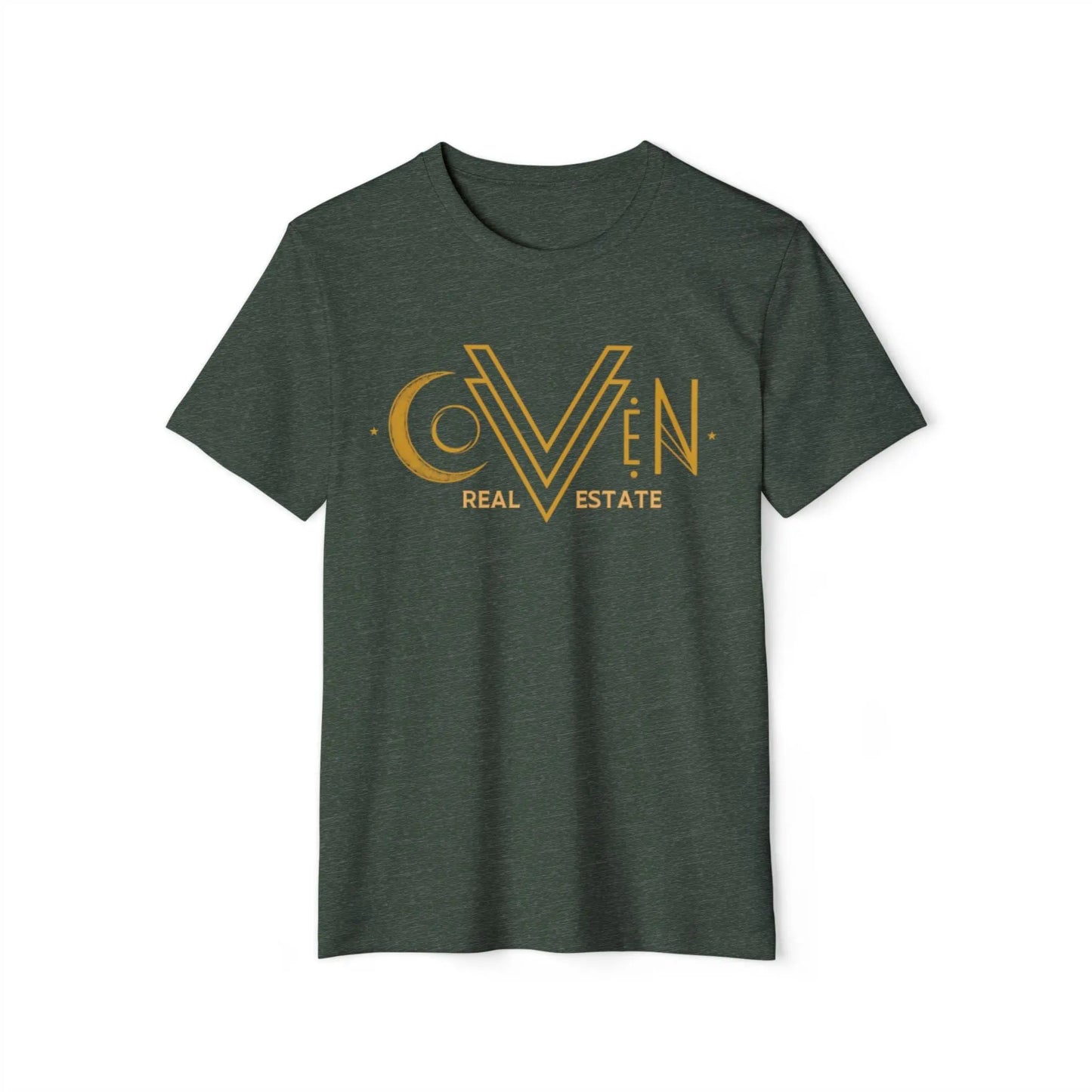 Coven Real Estate T-Shirt — Retro Moon Logo Tee Printify