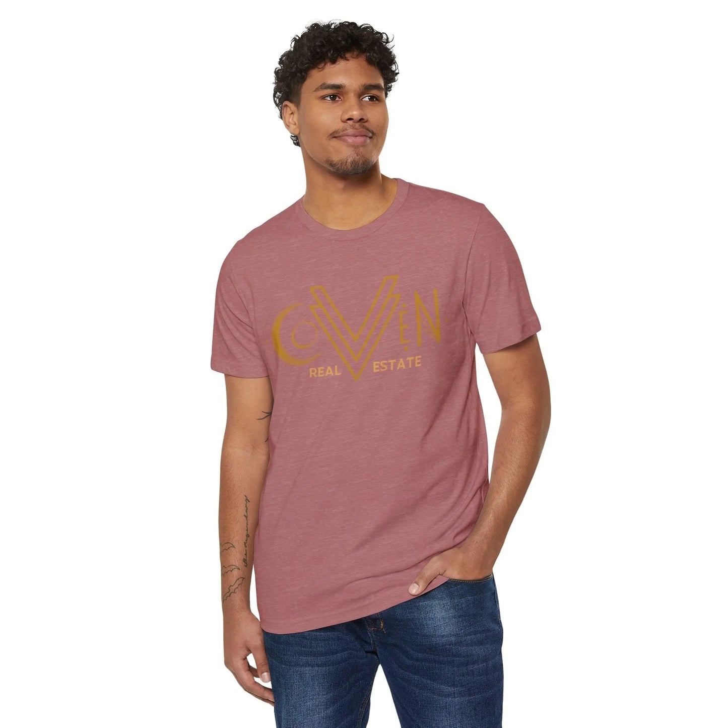 Coven Real Estate T-Shirt — Retro Moon Logo Tee Printify