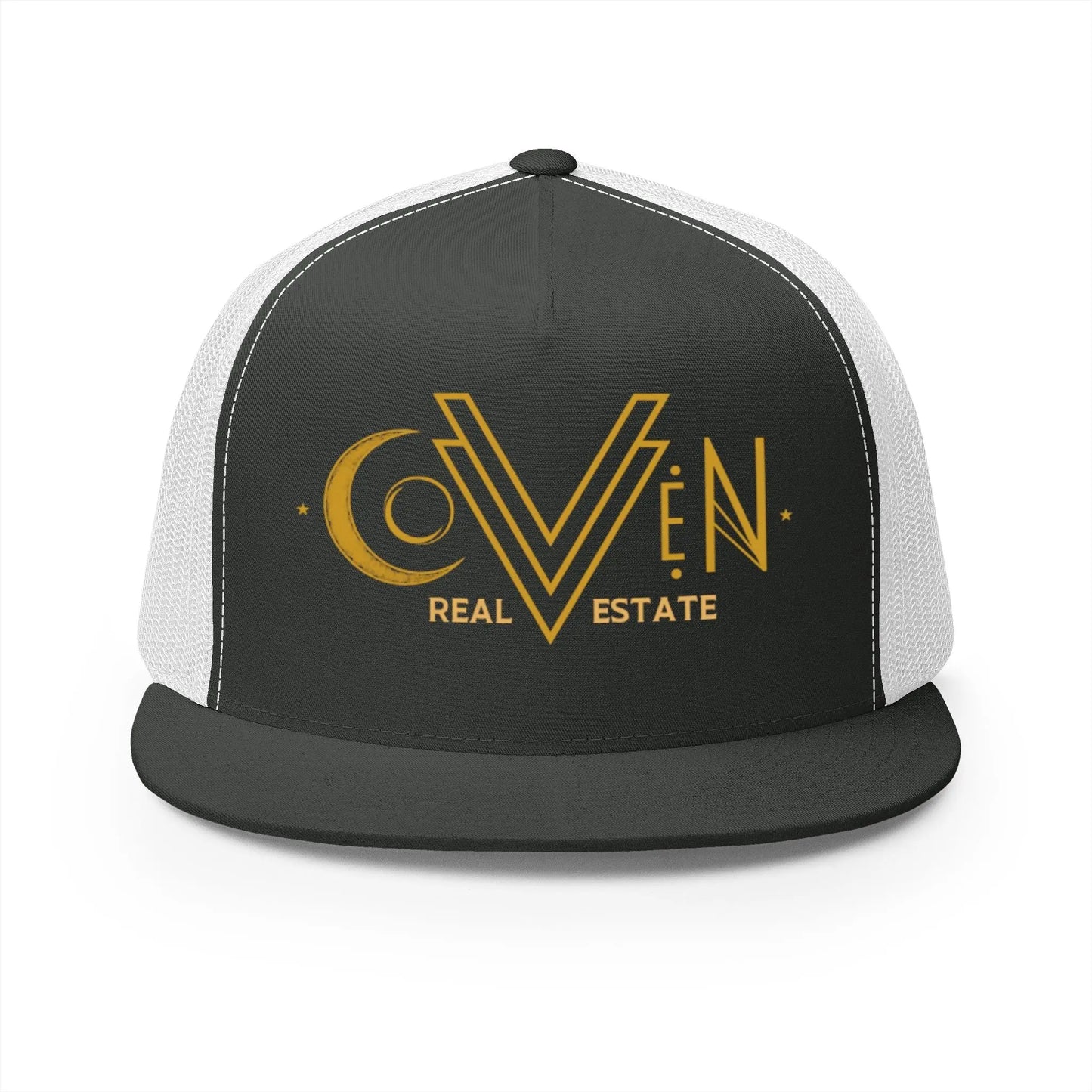 Coven Real Estate Trucker Hat Printify