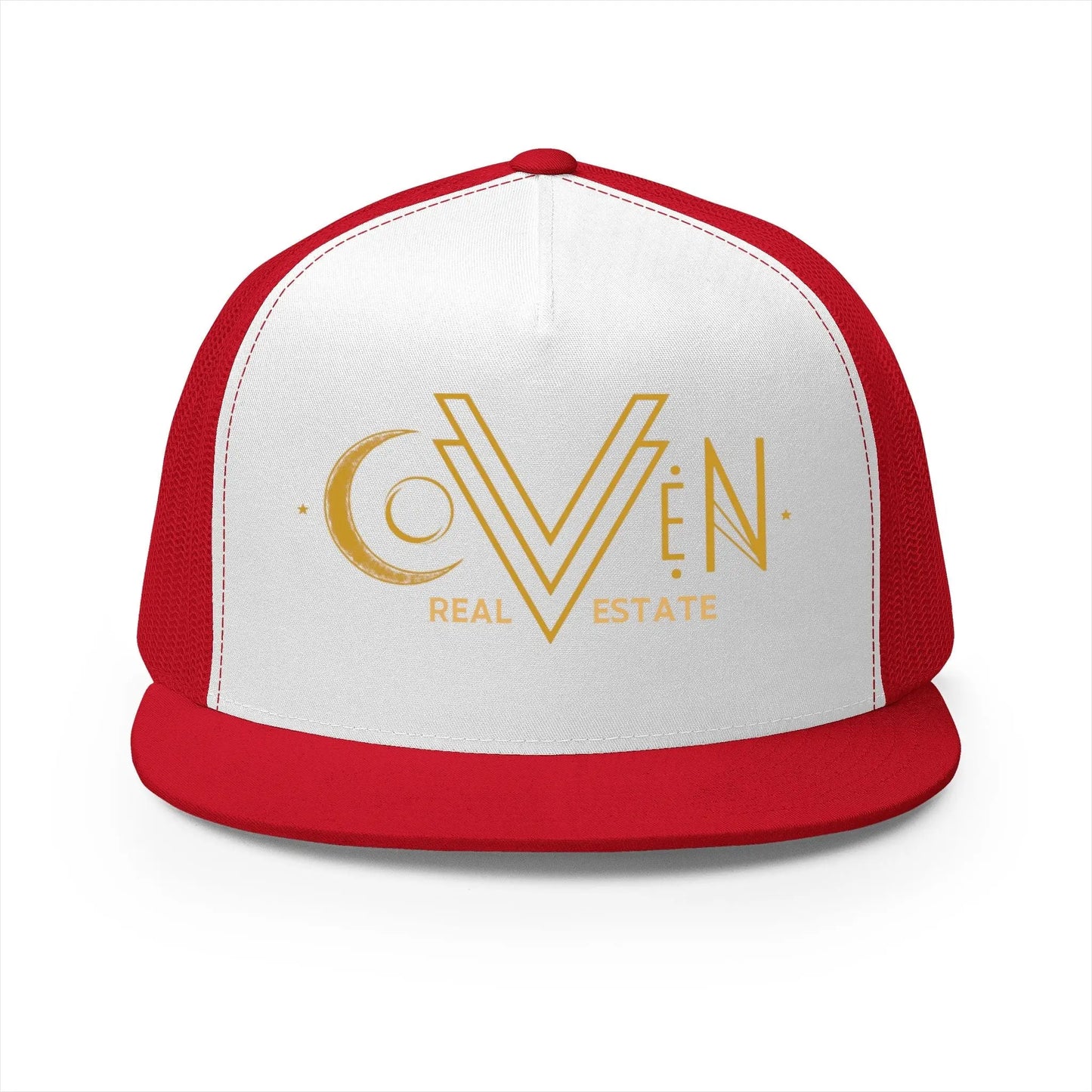 Coven Real Estate Trucker Hat Printify
