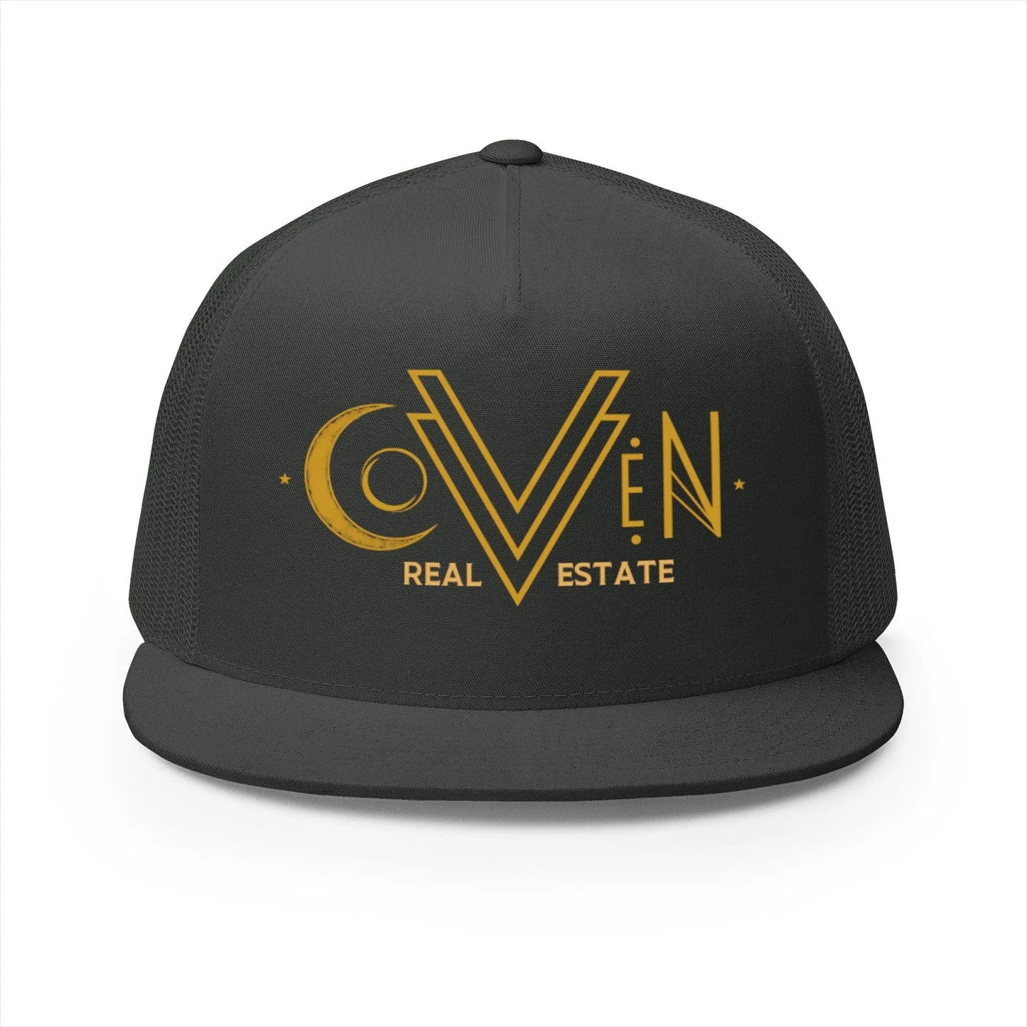 Coven Real Estate Trucker Hat Printify