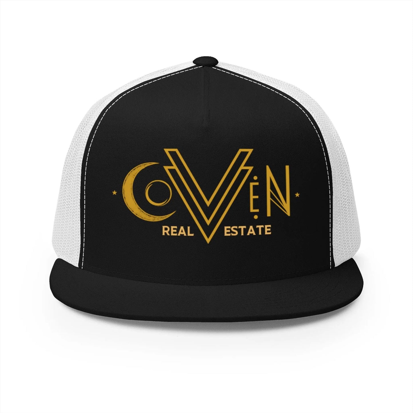 Coven Real Estate Trucker Hat Printify