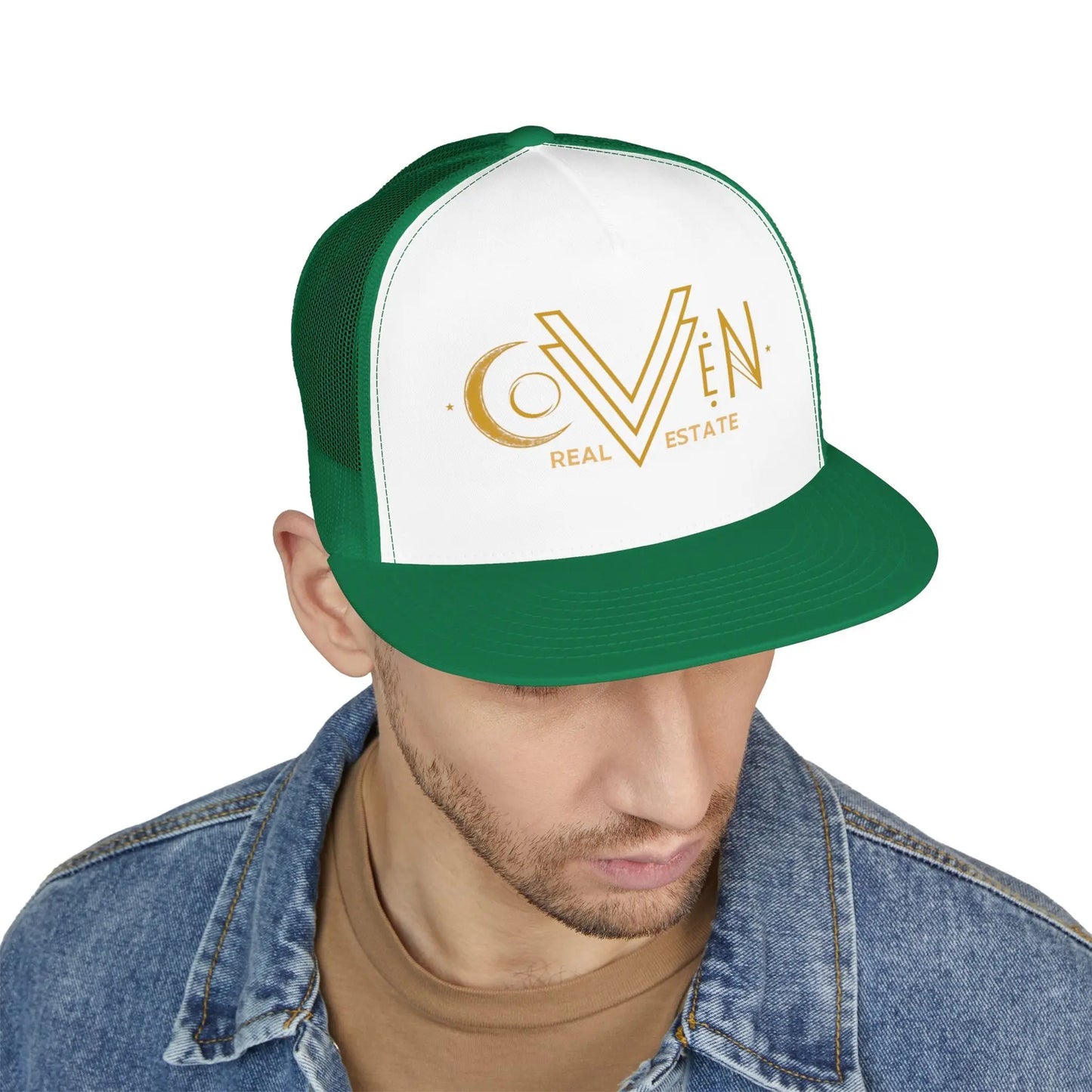 Coven Real Estate Trucker Hat Printify